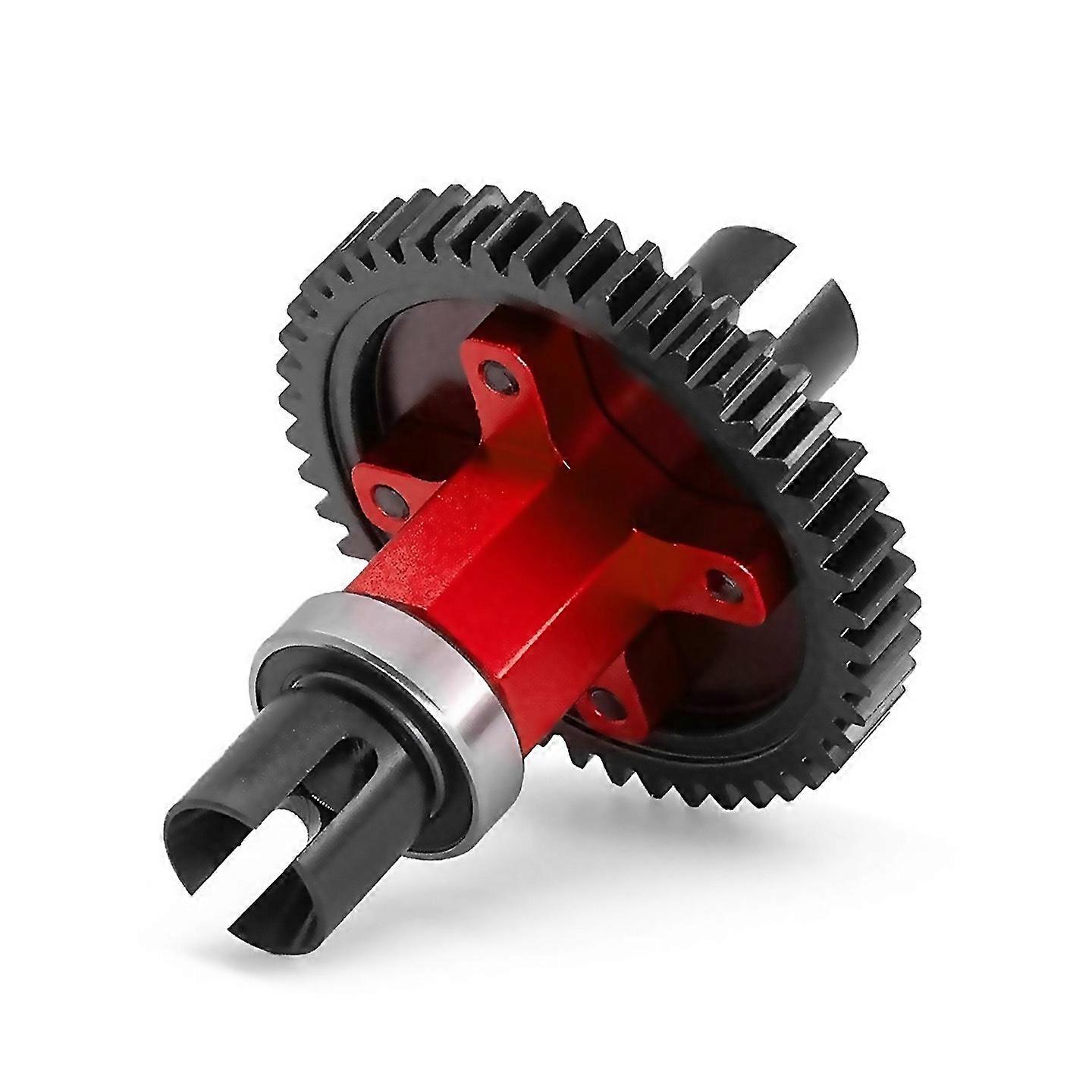 For Rc Car Centre Straight Shaft Spur Gear Assembled Center Diff Red