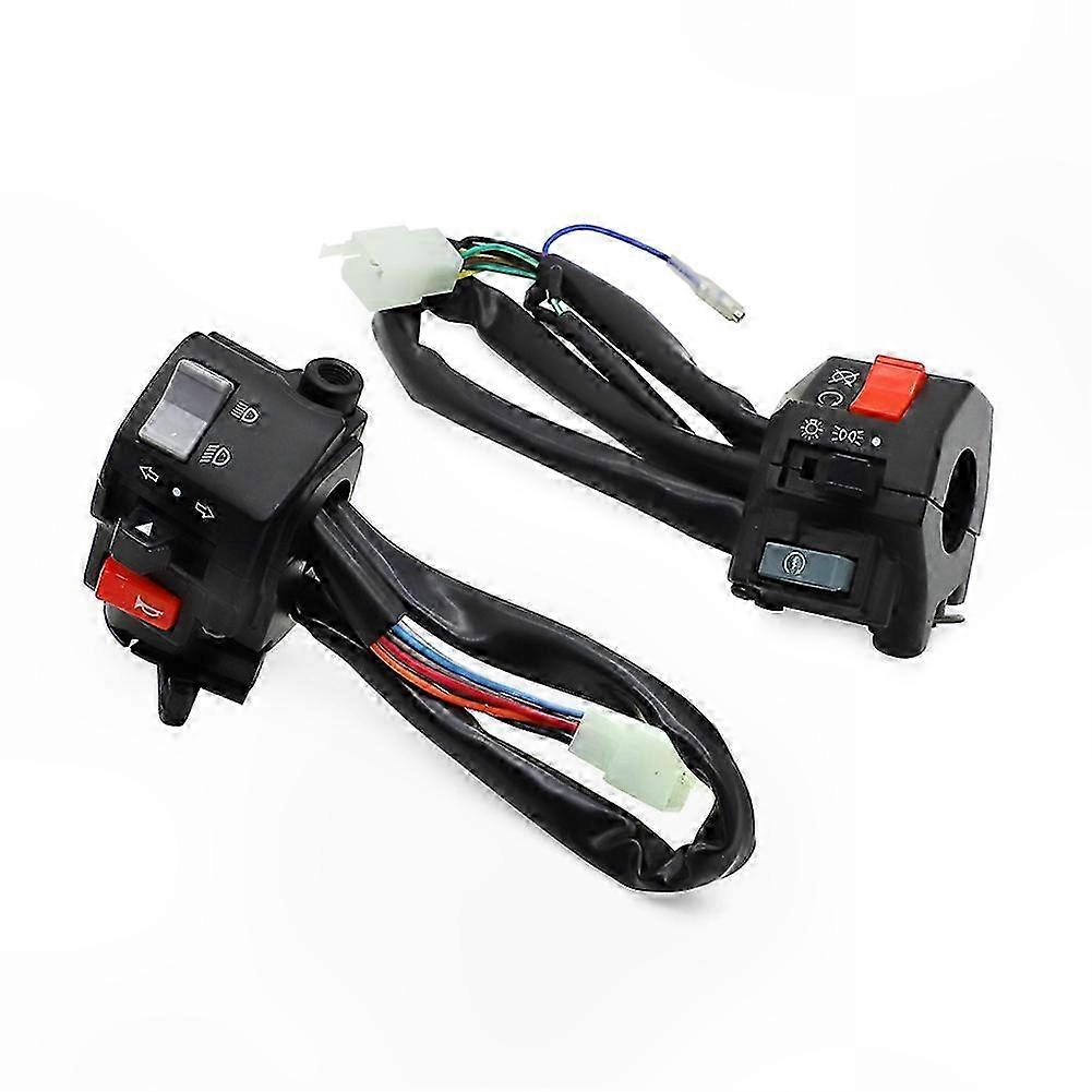 Universal Handlebar Control Switch Harness for Motorcycles with 22mm 7/8" Bars - Compatible with Multiple Models