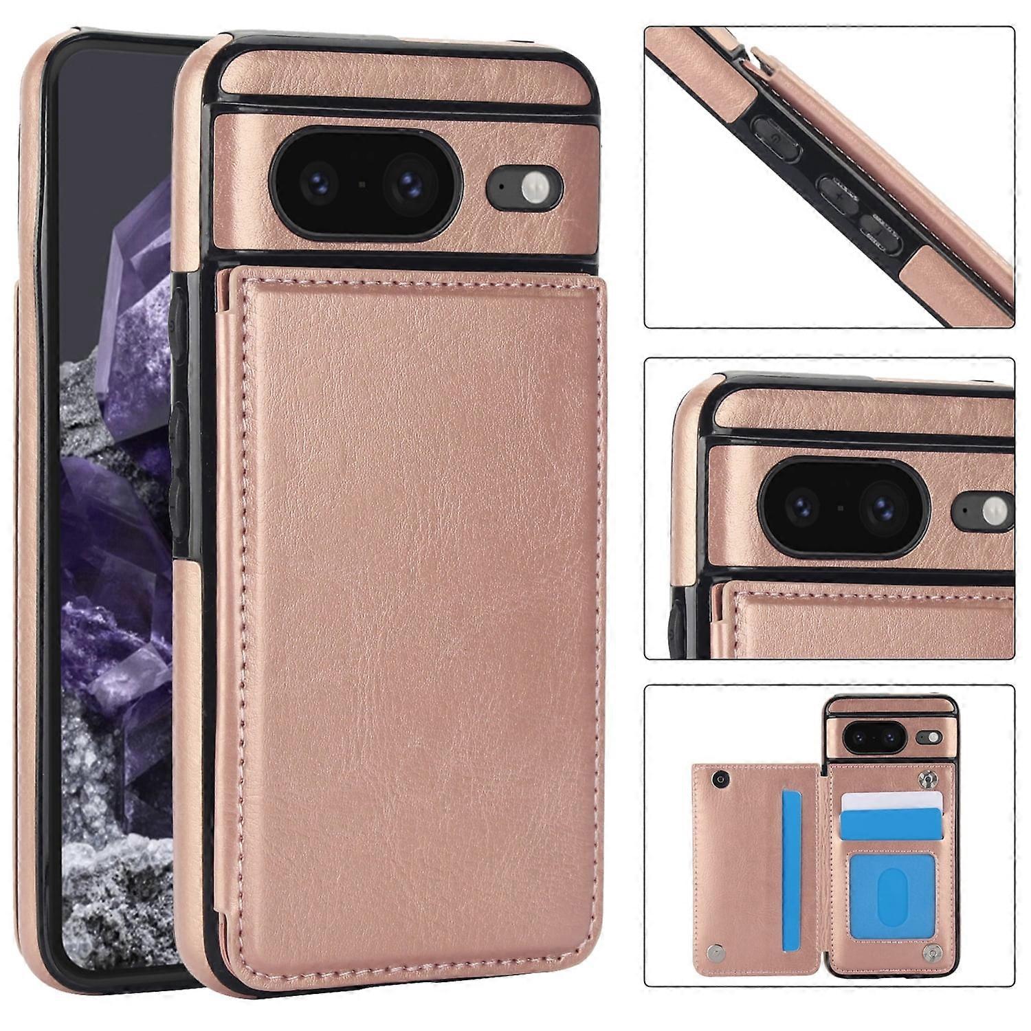 Wallet Case for Google Pixel 9 Pro XL with Card Holder, Premium PU Leather Flip Folio, Magnetic Clasp & Shockproof Design