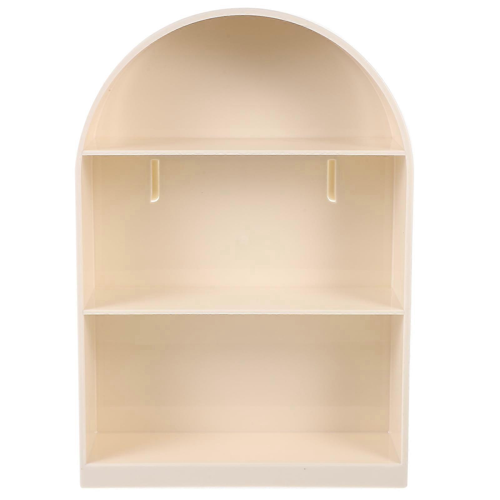 Weiweiguan Arch Wood Floating Shelf Boho Wall Storage Shelves for Home Decor