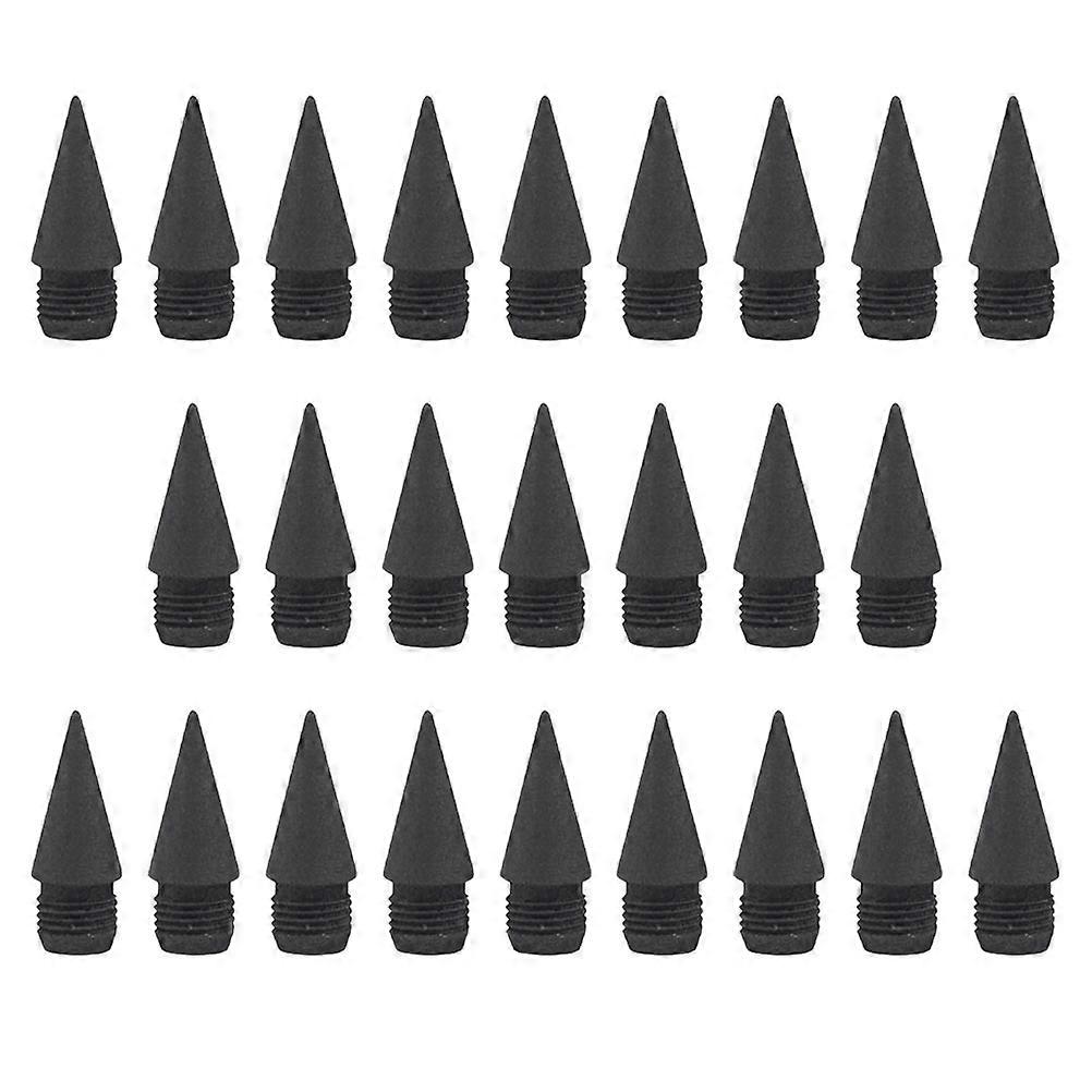 Black Inkless Pencil 50Pcs Writing Pencil Nibs for Practical Use