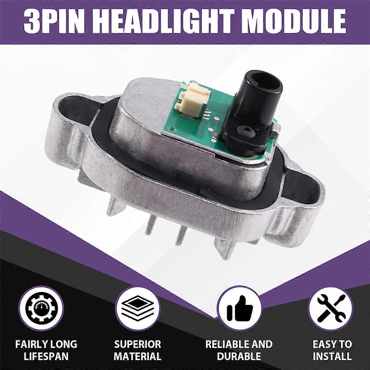 Car 3Pin Headlight Module LED White Light Source Angel Eye DRL Module 63117419610 for 3 Series F30 F