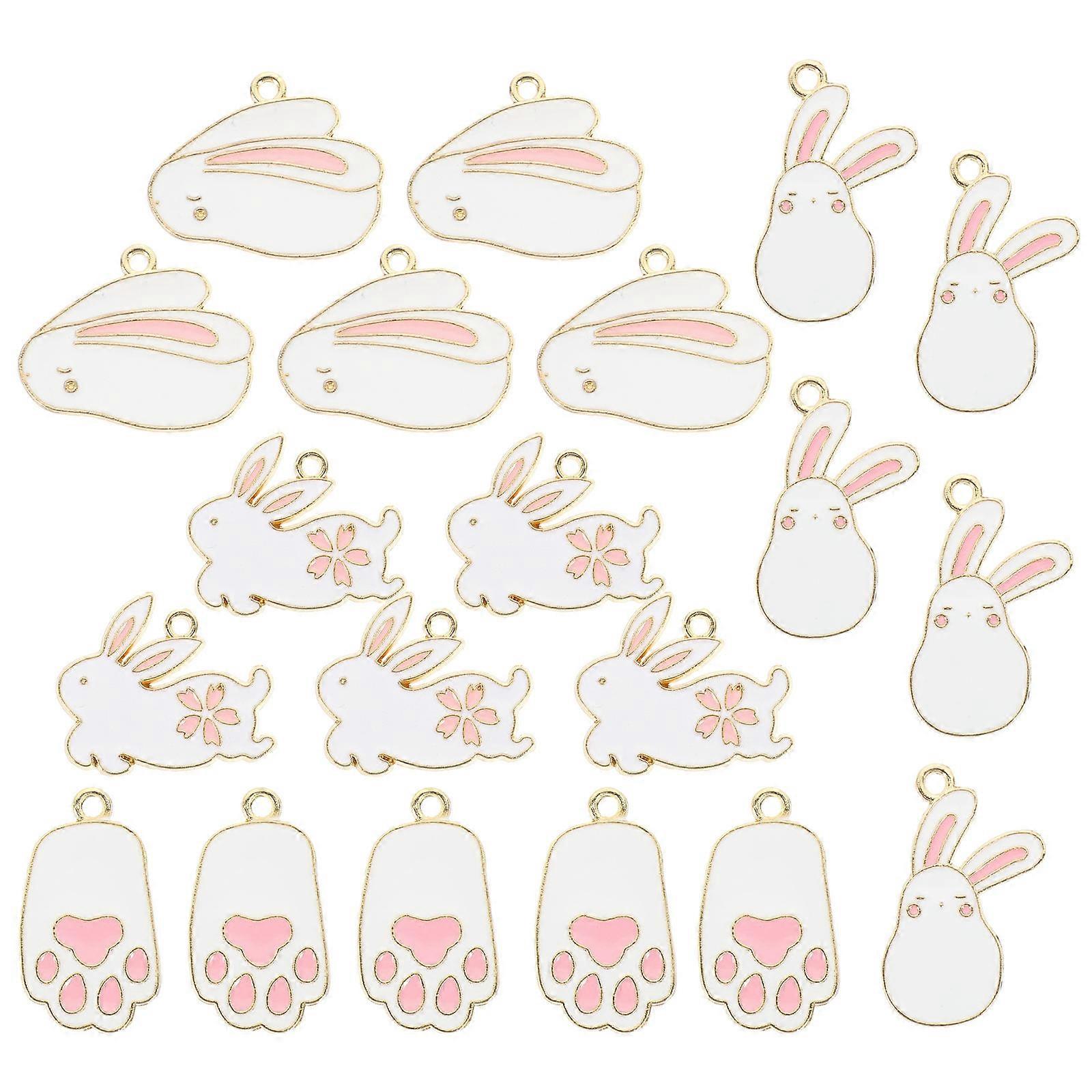Bracelet Accessories Alloy Pendants for Diy Crafting Assorted Color Durable Design 20Pcs