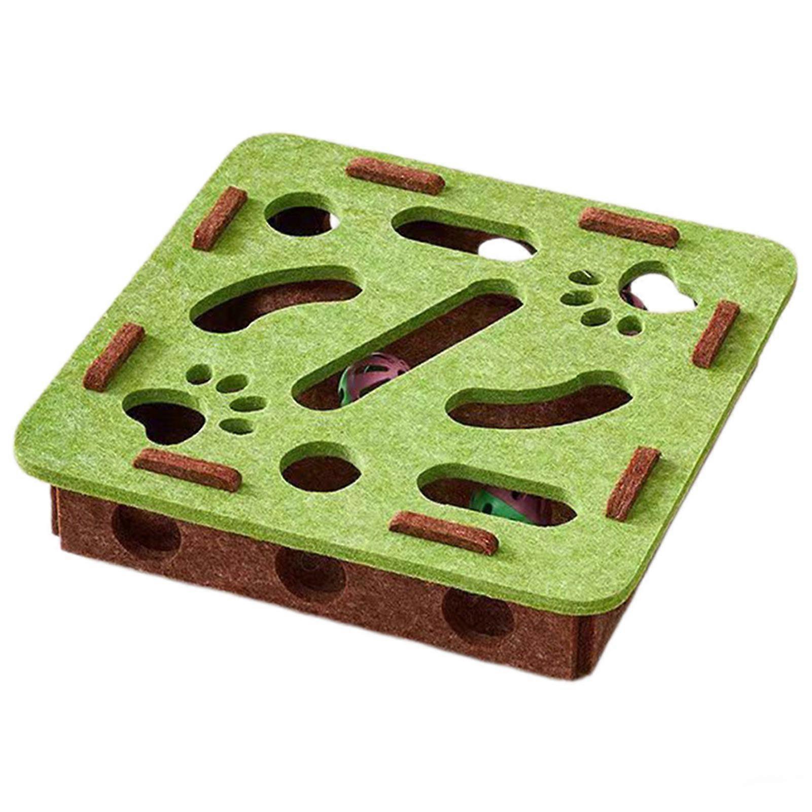 Interactive Cat Puzzle Box with Treat-Dispensing, Adjustable Difficulty for Mental & Physical Stimulation, Safe for Indoor Cats