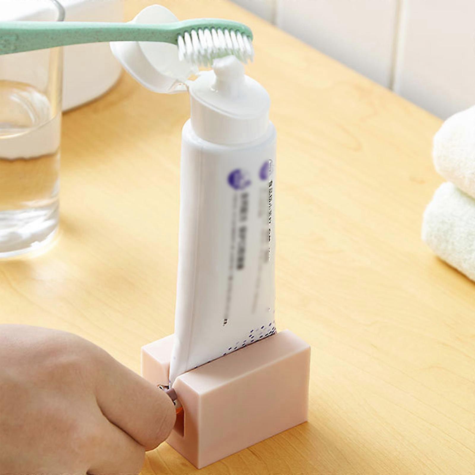 Toothpaste Squeezer Rolling Tube Toothpaste Squeezer with Frosted Handles Toothpaste Holder Stand Bathroom Organizer 3 2025