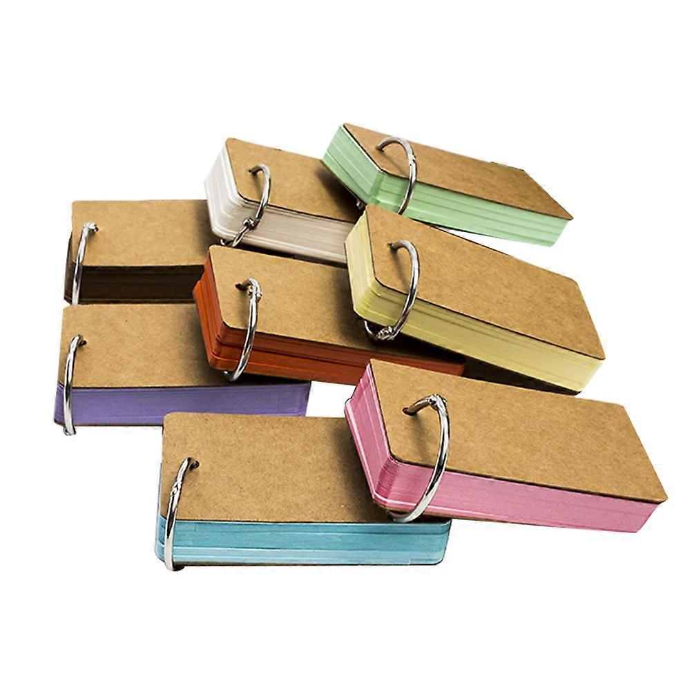 Blank Notepads Alphabet Cards for Noting 18Pcs Assorted Color with Binder Ring