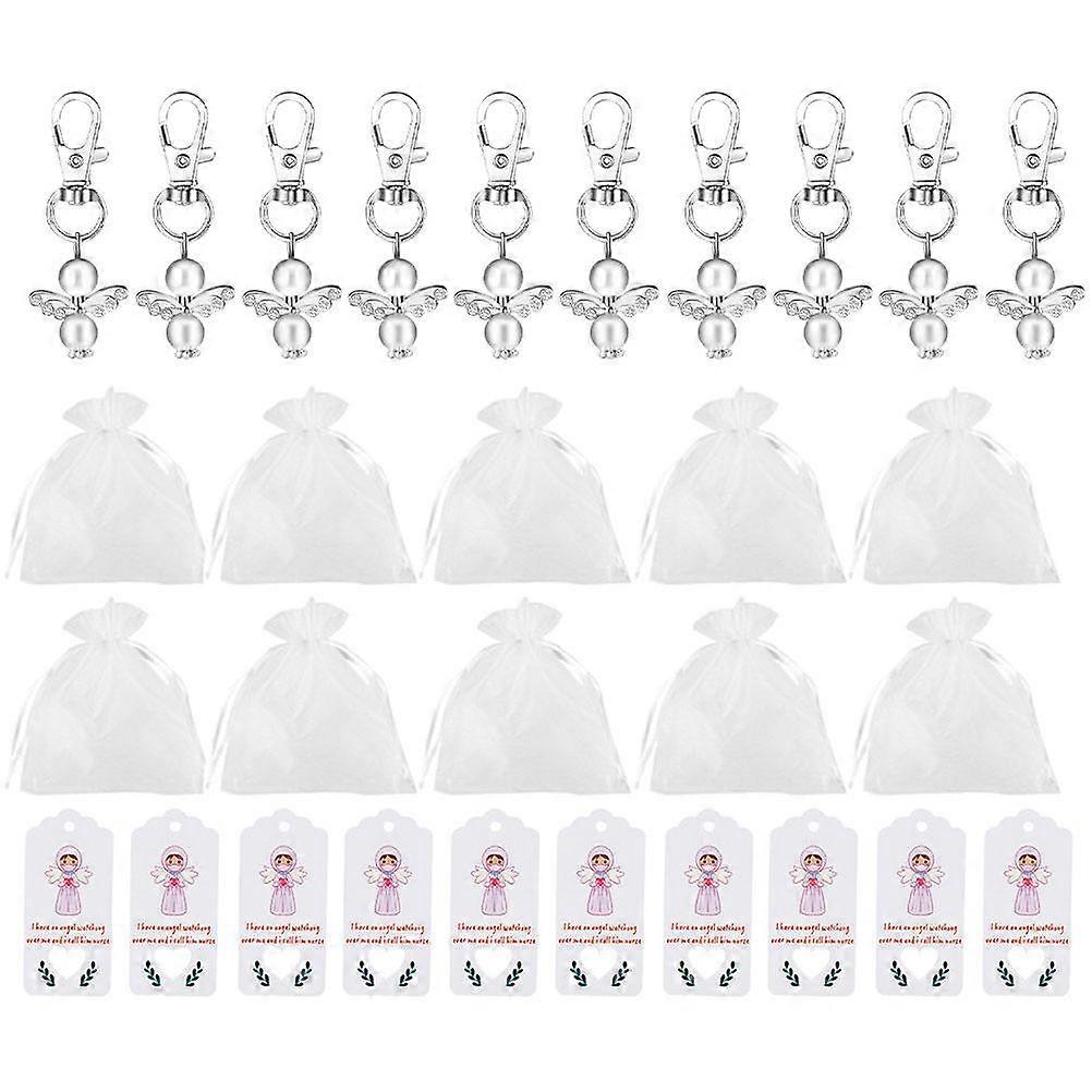 Angel Keychain Lovely Bag Decorative Keychains for Nurses Day 60Sets