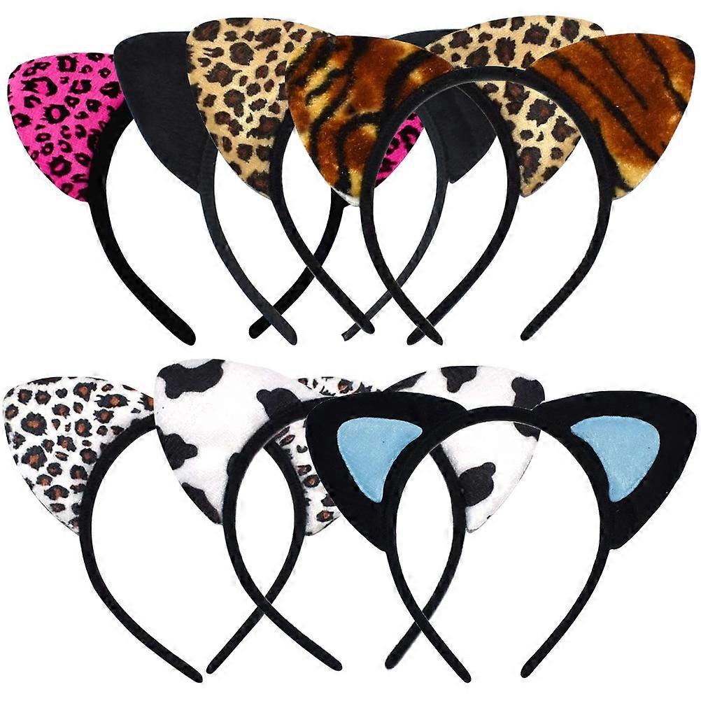 Cat Ears Design Hairband for Decoration 14Pcs Assorted Color Headbands