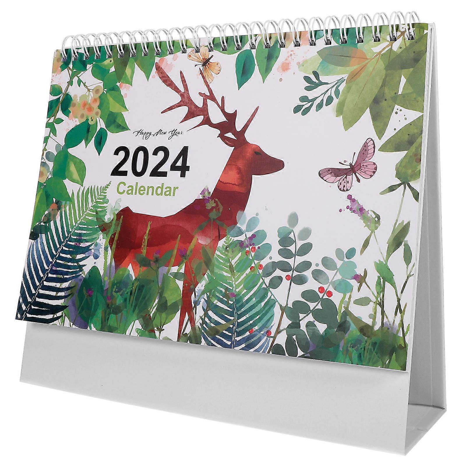 Office Coil Calendar Desk Calendar for Schedule 3Pcs Collection