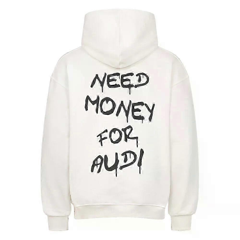 Need Money For White Hoodie Pullover Rockinstone