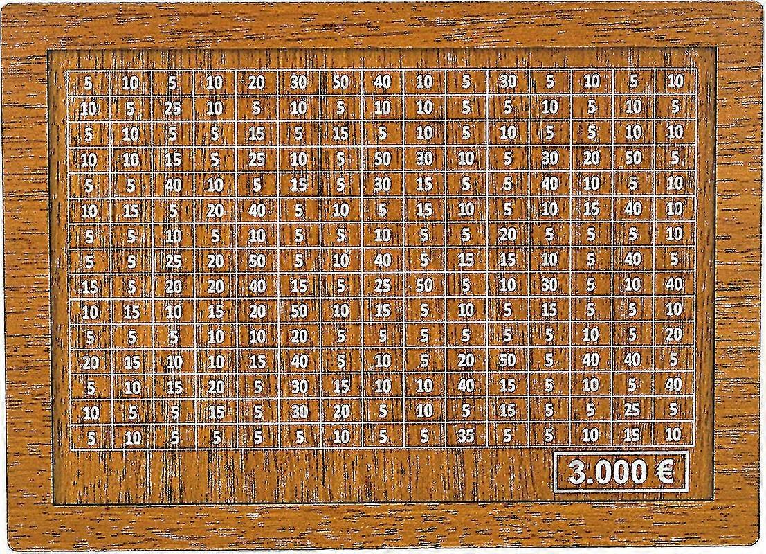 4 kokoa säästölaatikkosäästöpossuja, joissa on säästötavoitteet ja rastitettavat numerot