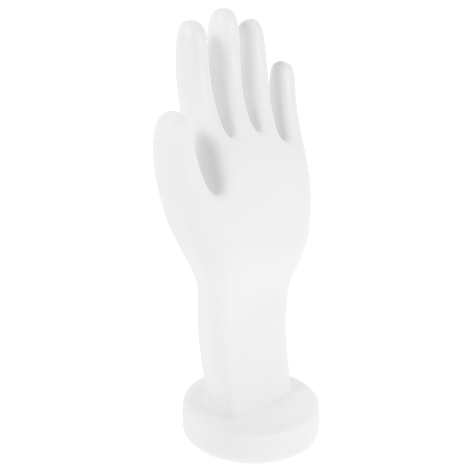 PVC Male Mannequin Hand Model for Gloves Display with 4Pcs White Hands