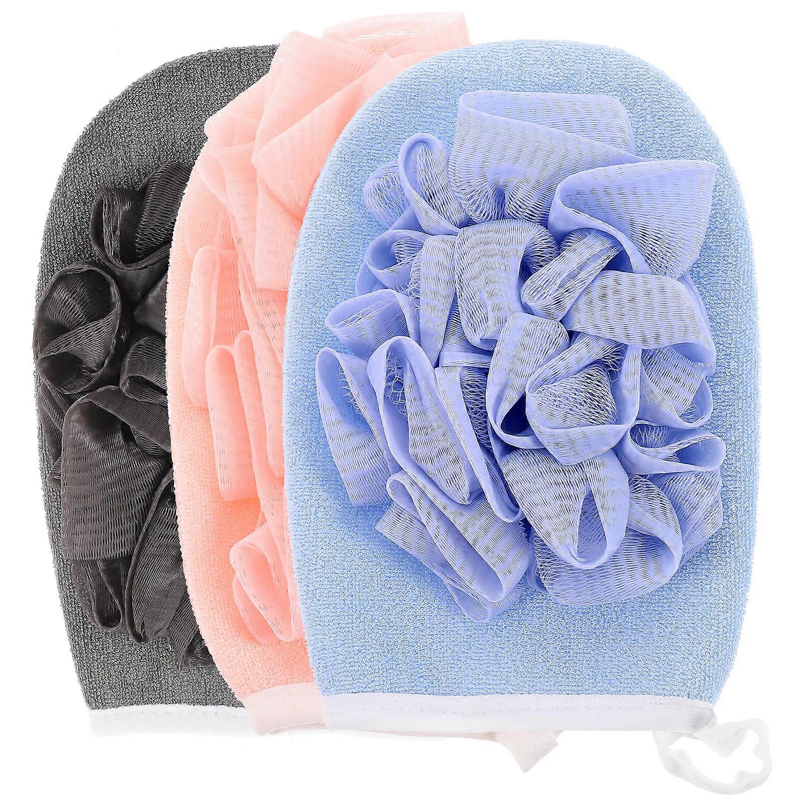 Shower Glove Durable Bathing Scrubbers for Home Use 6Pcs Assorted Color Gloves