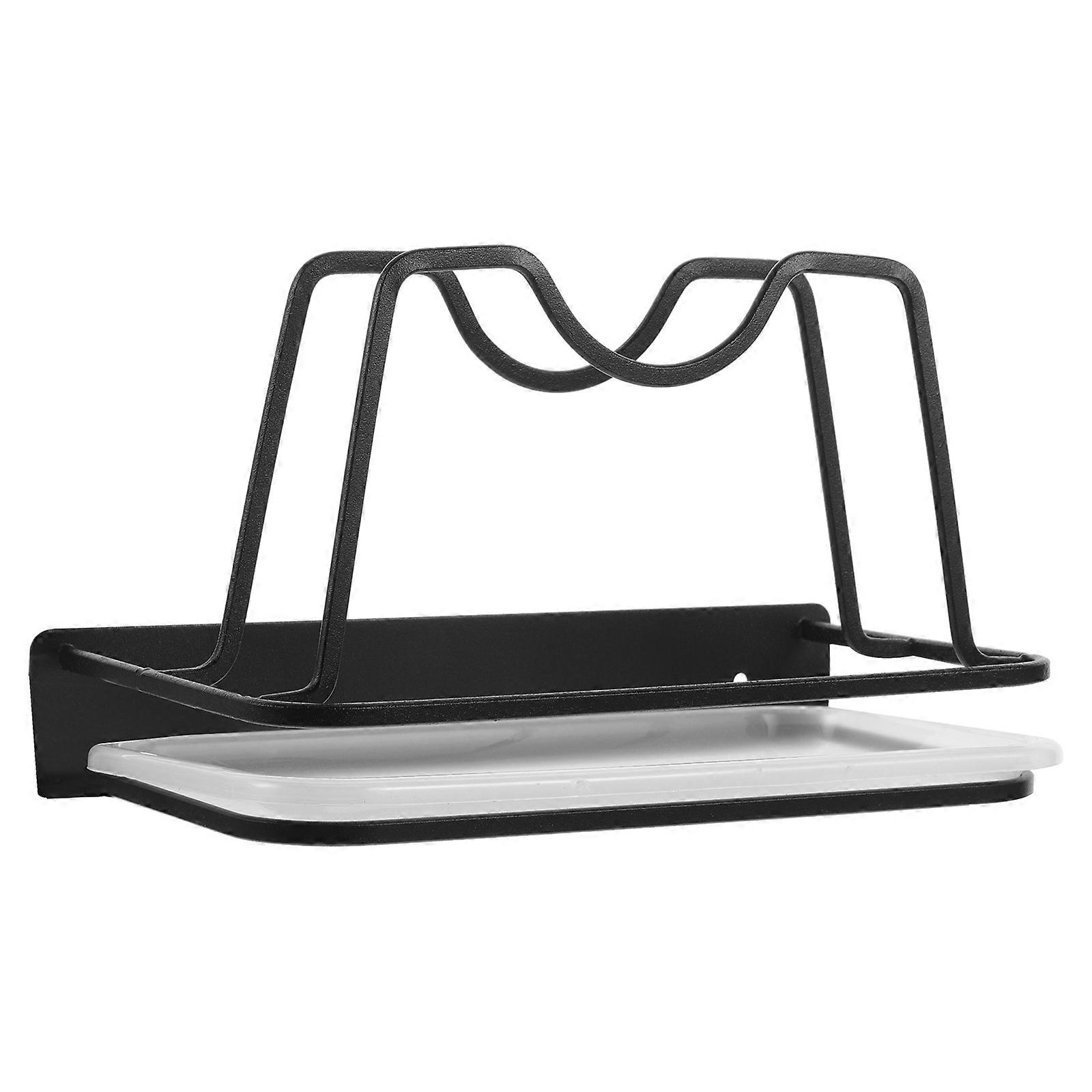 Adhesive Pot Lid Organizer Rack for Kitchen Cabinet 2Pcs Wall Holder