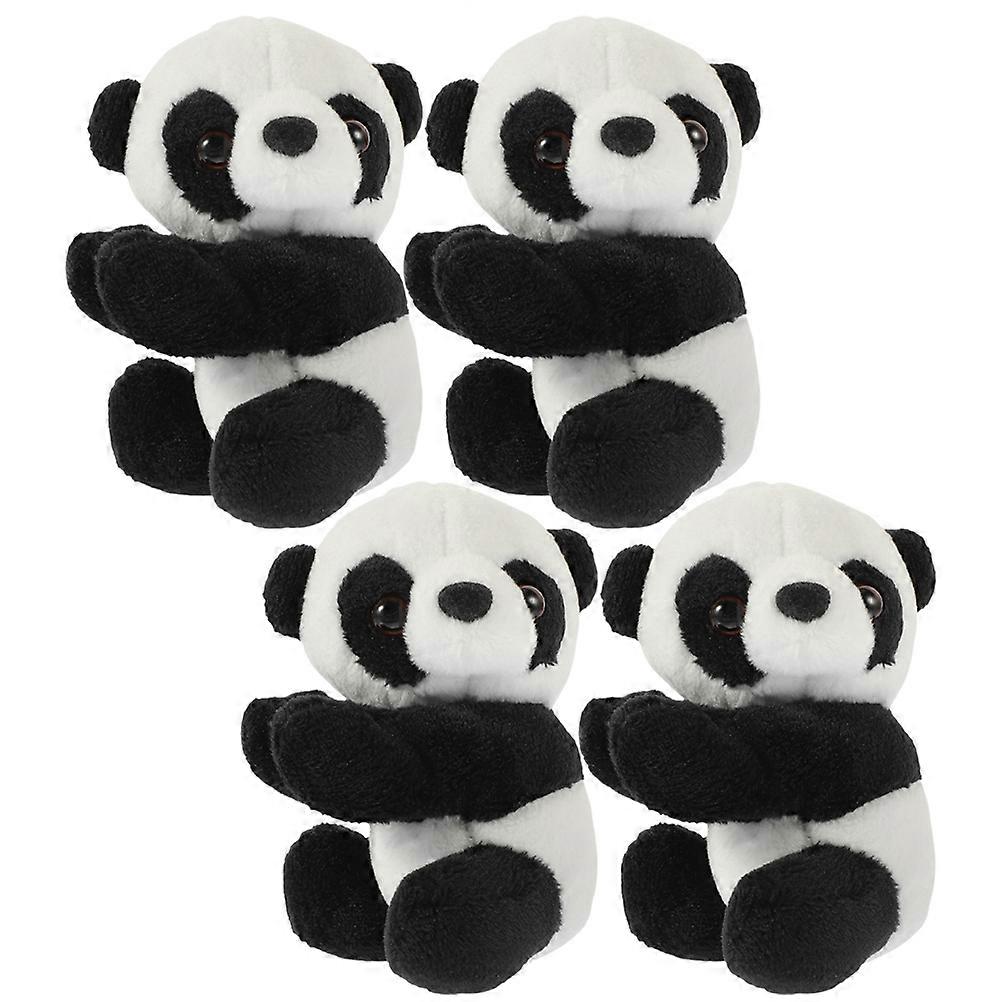 Panda Clip For Memo 4 Pcs Cute Design Plush Panda Shape Home Decoration Assorted Color Picture Holder