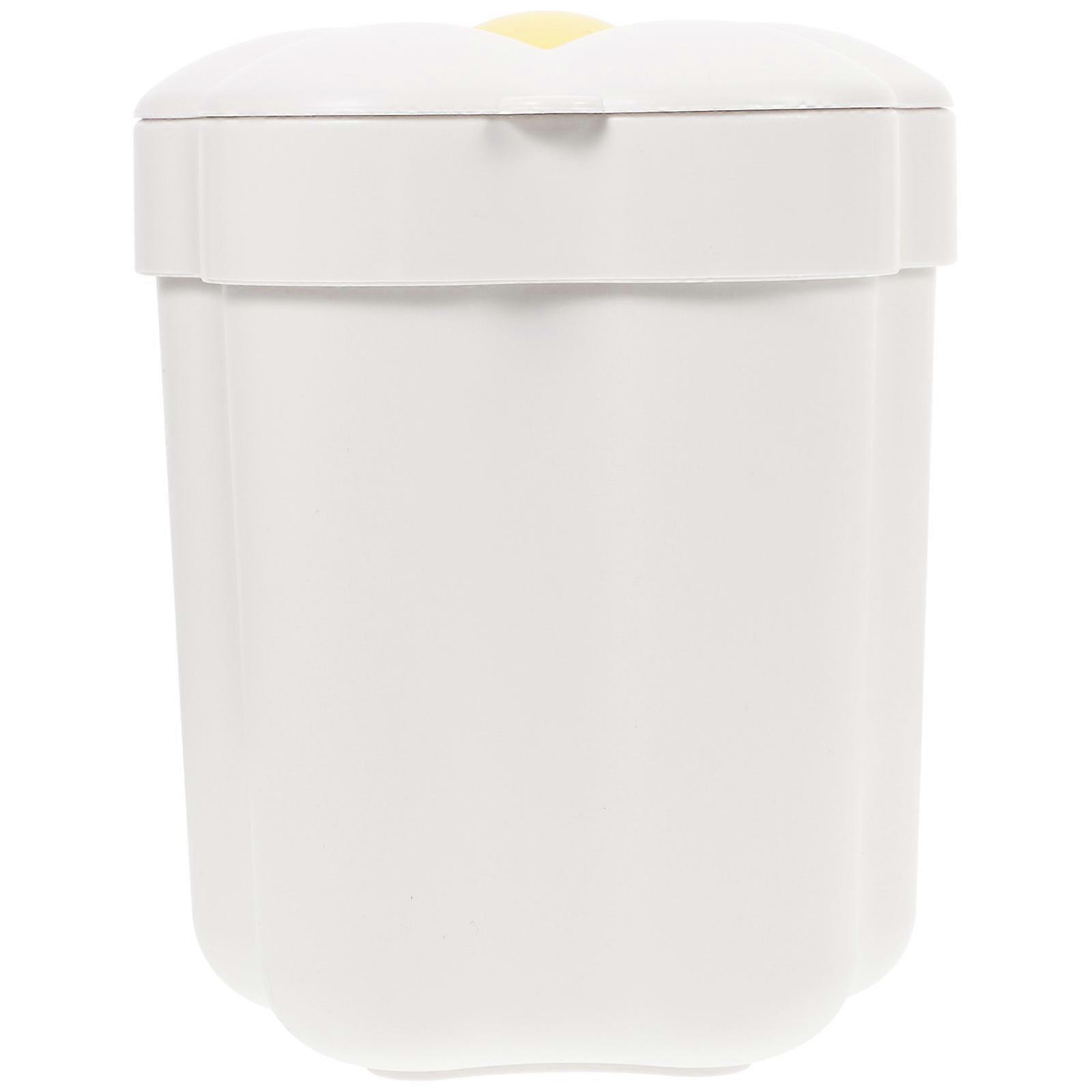 Office Trash Bin Flower Shaped Wastebasket for Storage Use 4Pcs