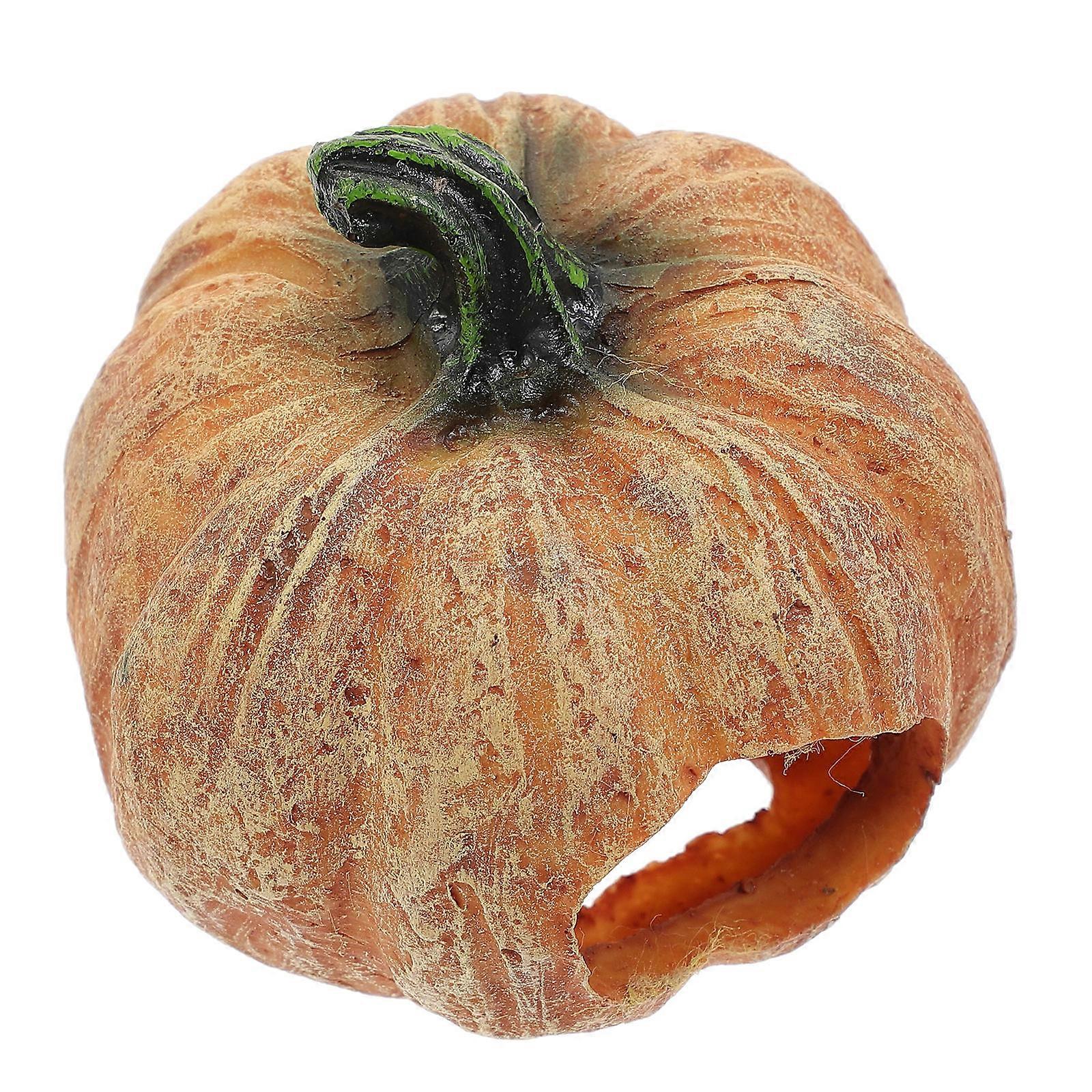 Reptile Hide Cave Resin Shelter for Reptile Tank Layout Decoration 4Pcs