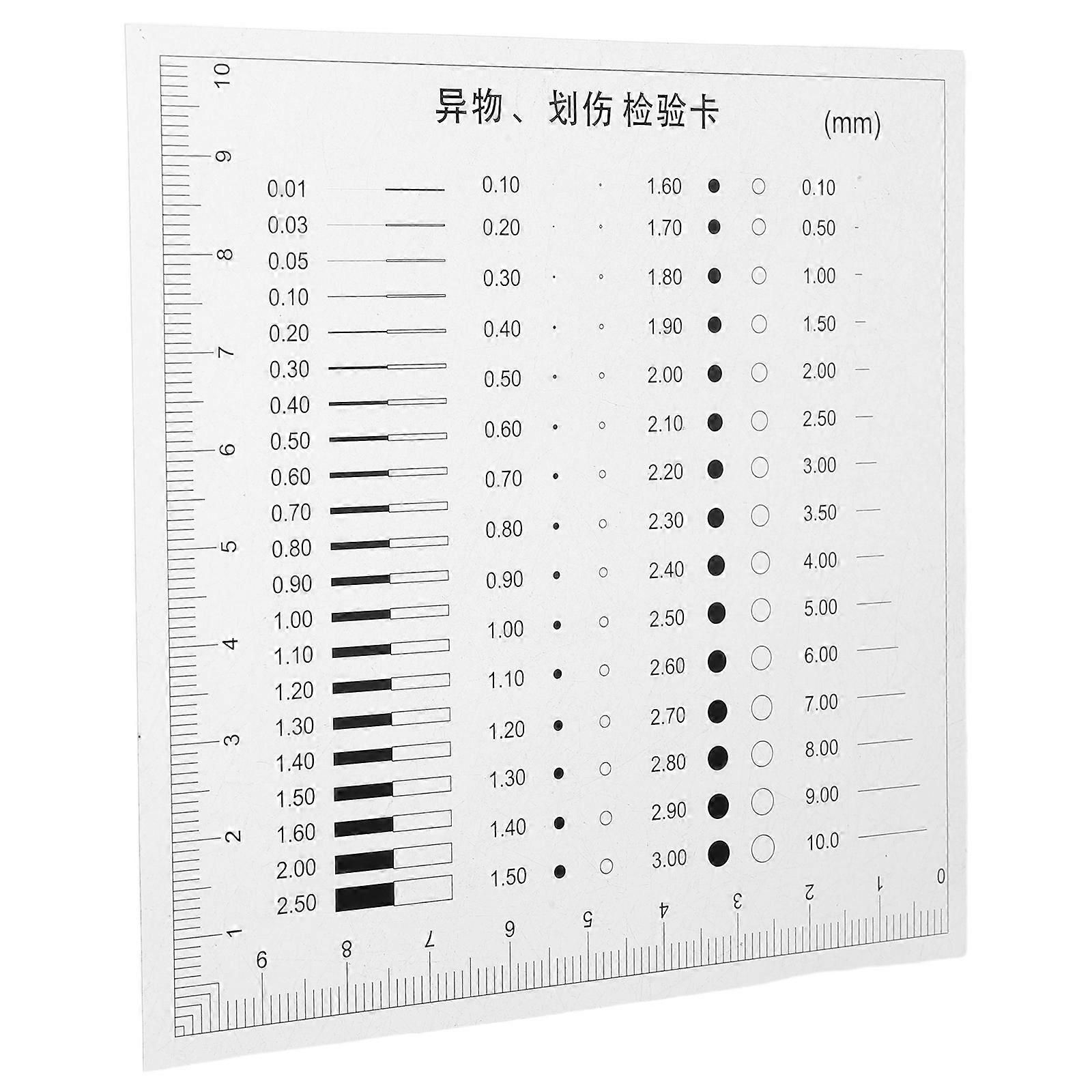 Line Width Measurement Defect Rulers For Measurement Tool Quality Control Professionals 1Pack