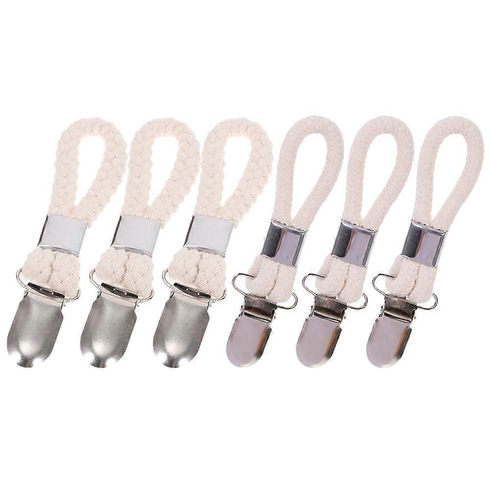 Cotton Loop Tea Towel Clips for Hanging Towels 12Pcs White Iron Material