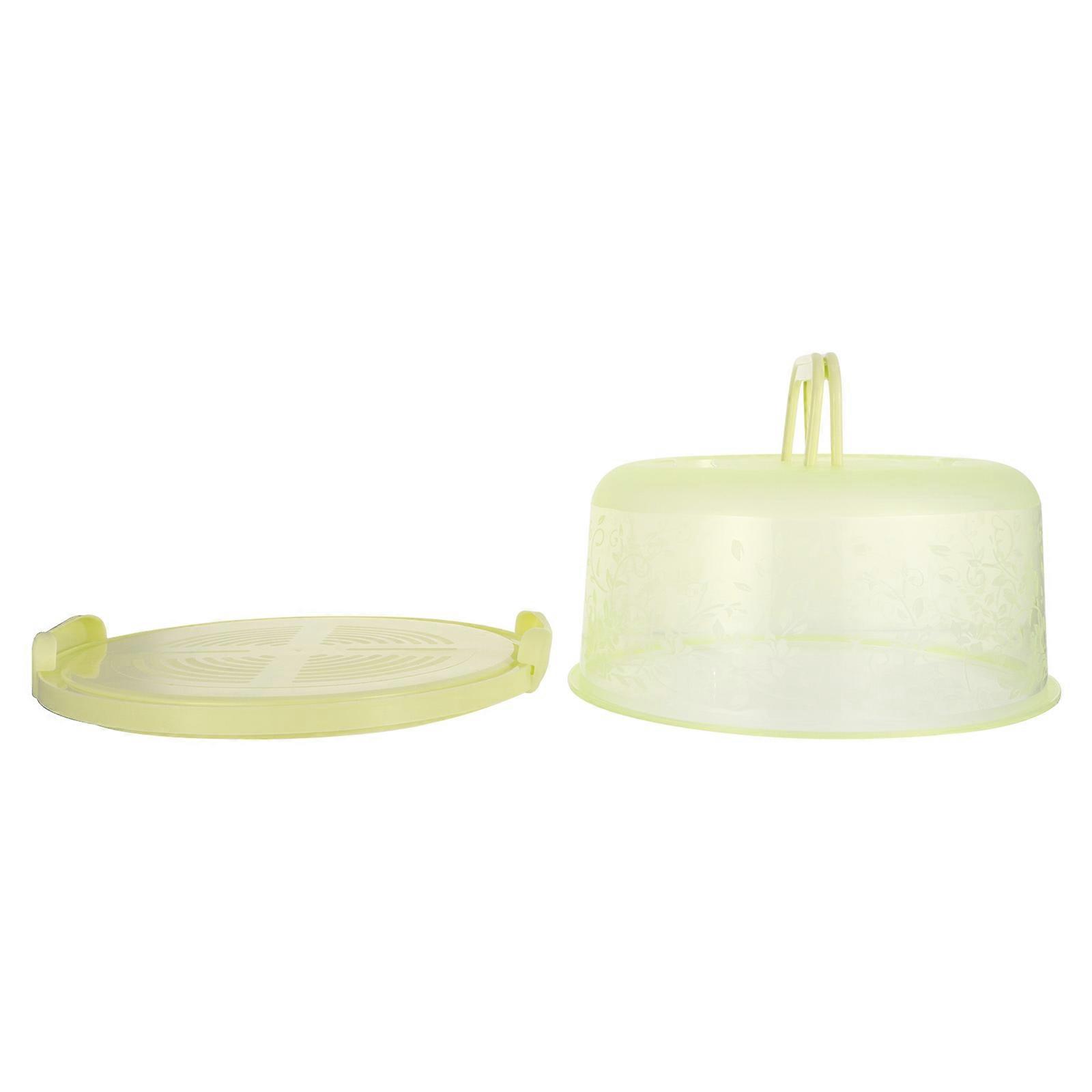 Portable Cake Box Food Container for Storage Use 1Pcs Green Plastic Organizer