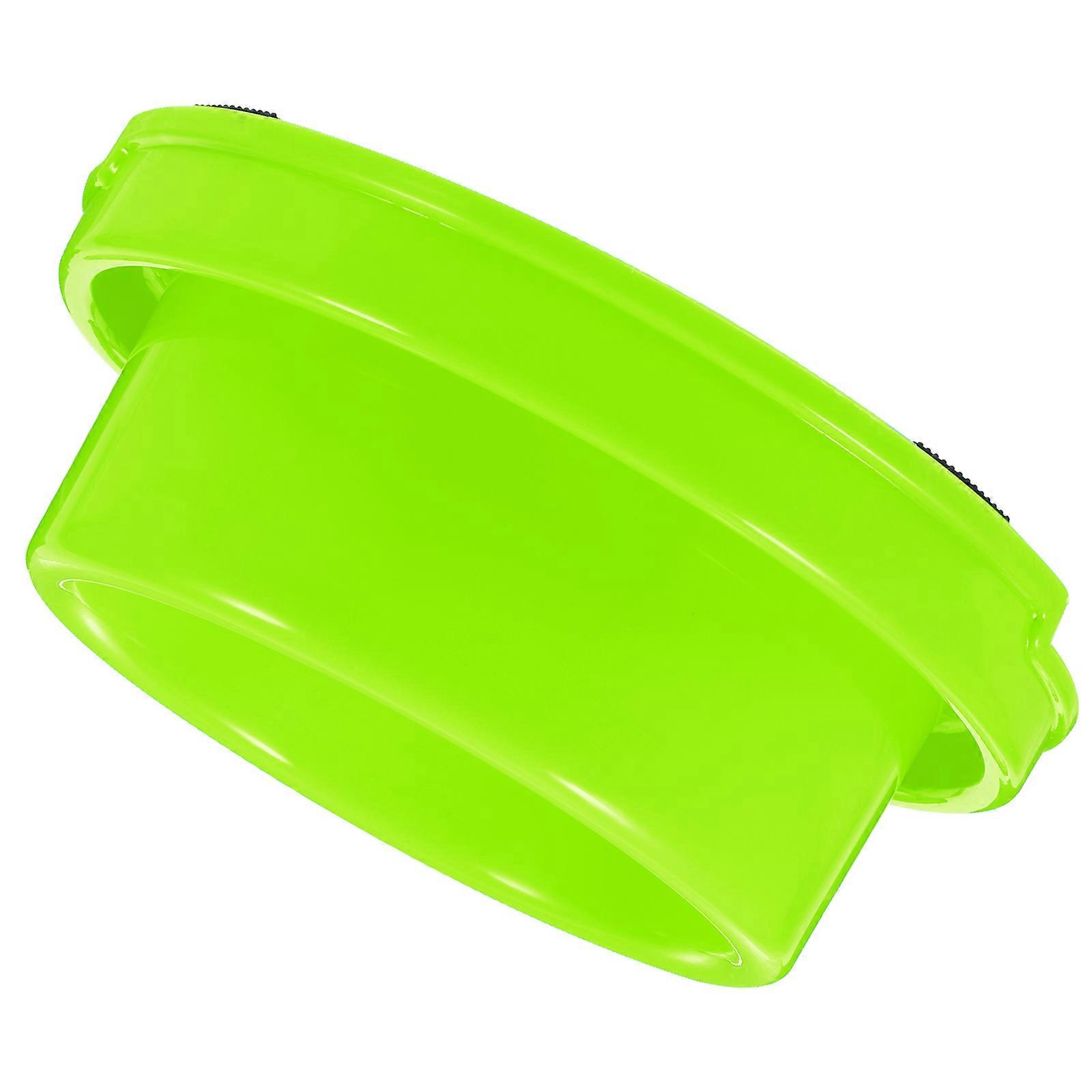 Pet Feeding Dishs For Puppies And Kittens Circle Shape Home Use Green Color Durable 1Set
