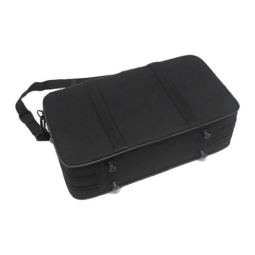 2Pcs Clarinet Carrying Case Black for Storage Use Padded Portable Gig Bag