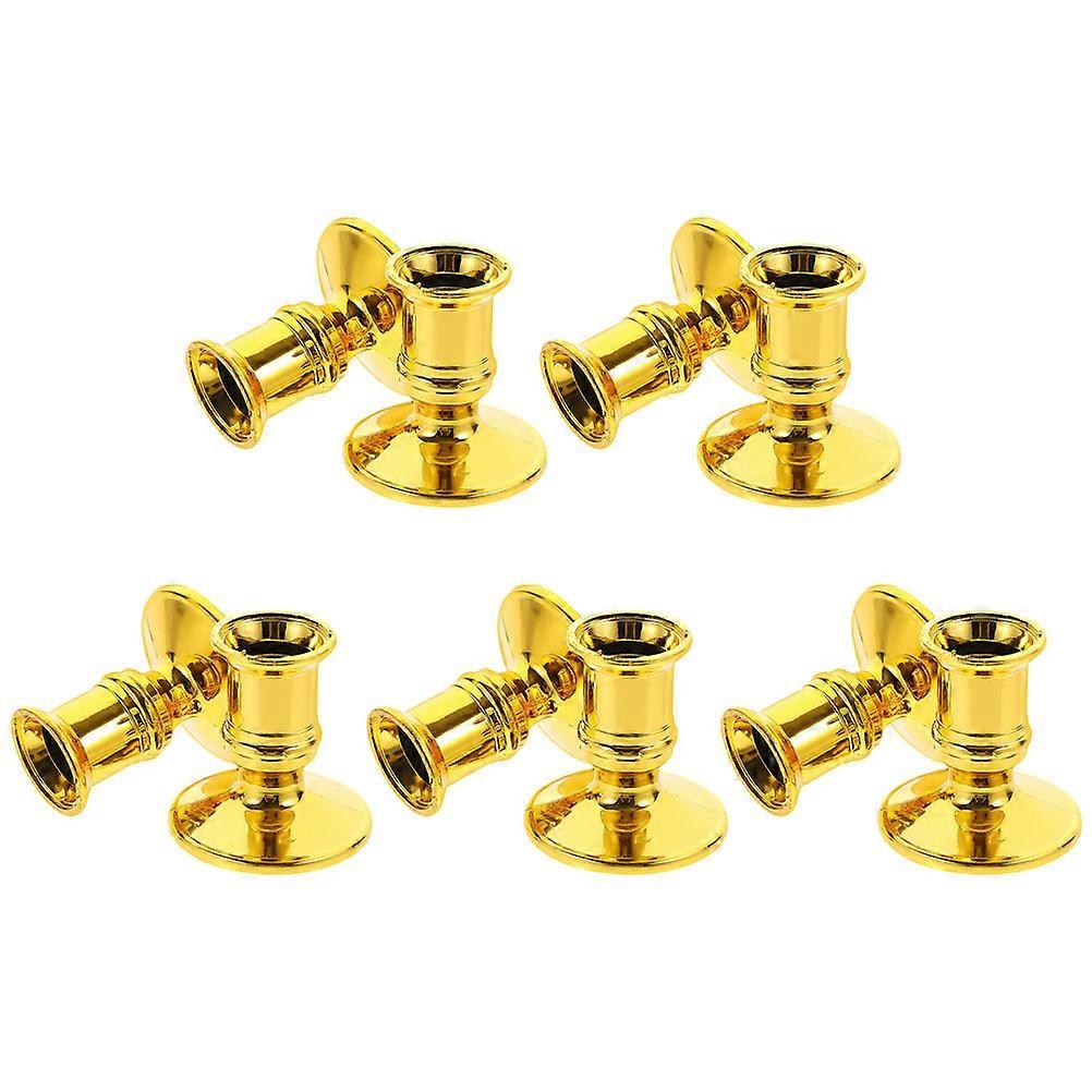Bulk Candlesticks Holders 10Pcs Elegant Candlestick Holders For Home Atmosphere Creation Featuring Stable Support And Round Base