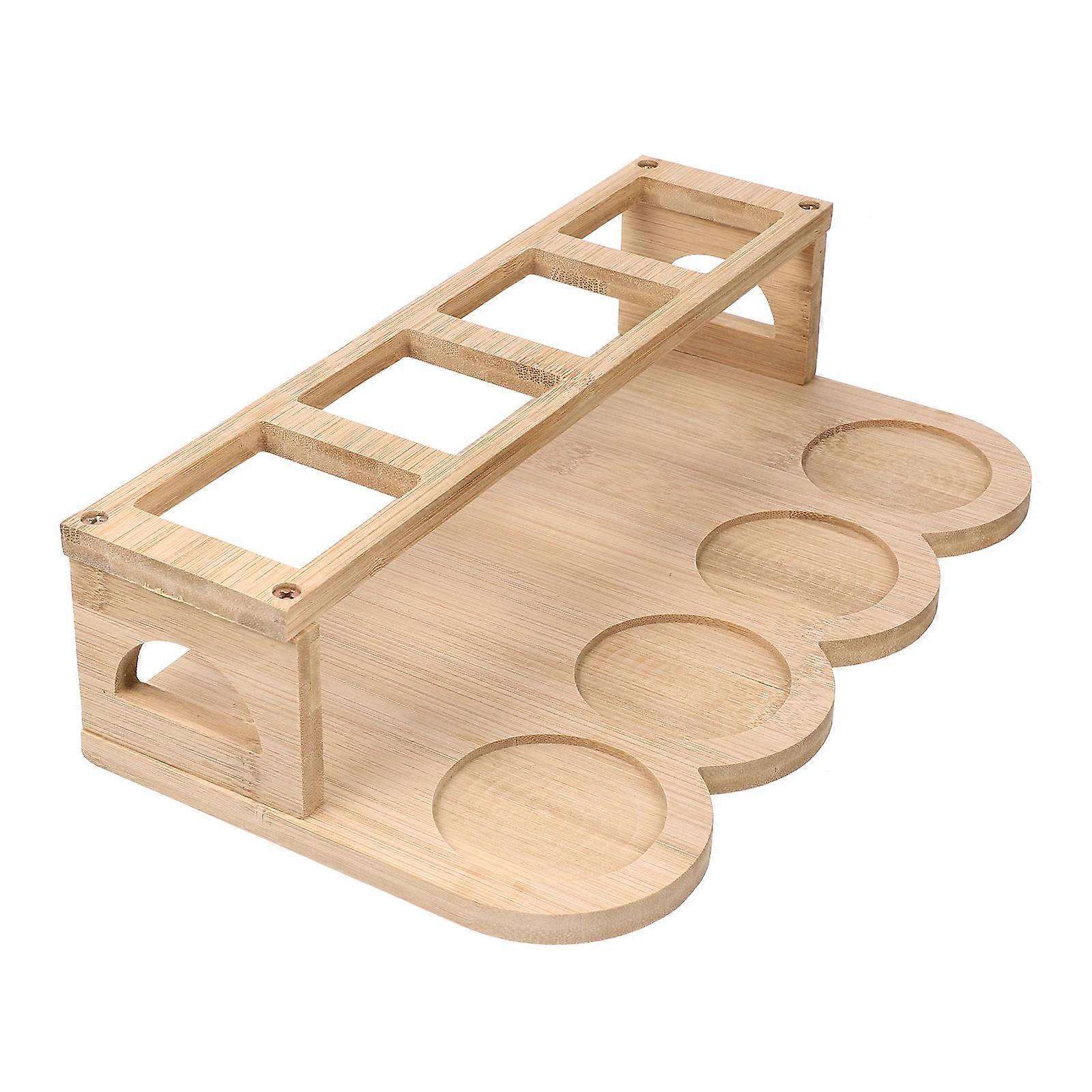 Wood Bottle Rack Multi-Use Spice Organizer for Kitchen Use 3Pcs