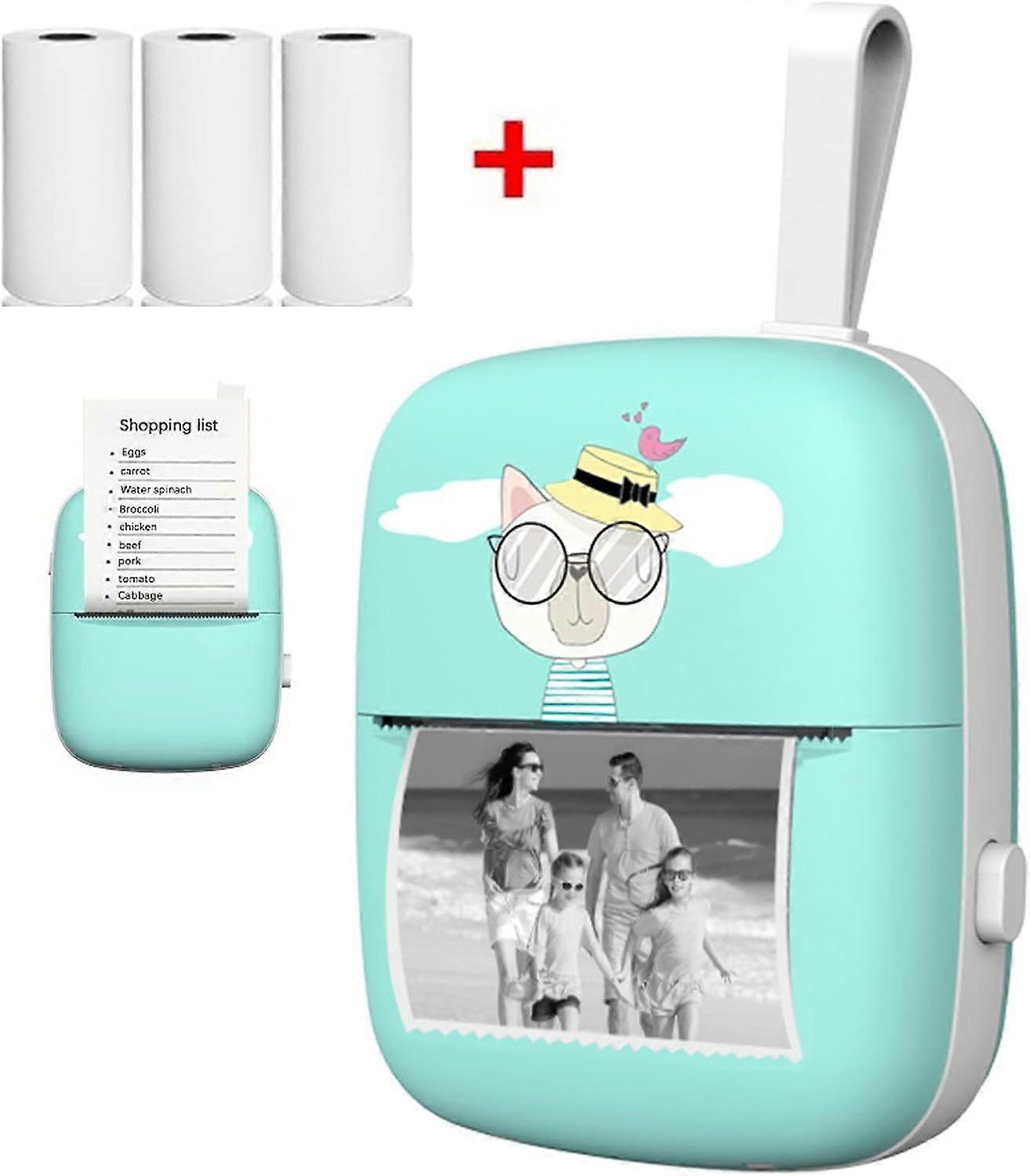 Mini Portable Pocket Printer for Printing Labels, DIY Journals for Iphone/Android