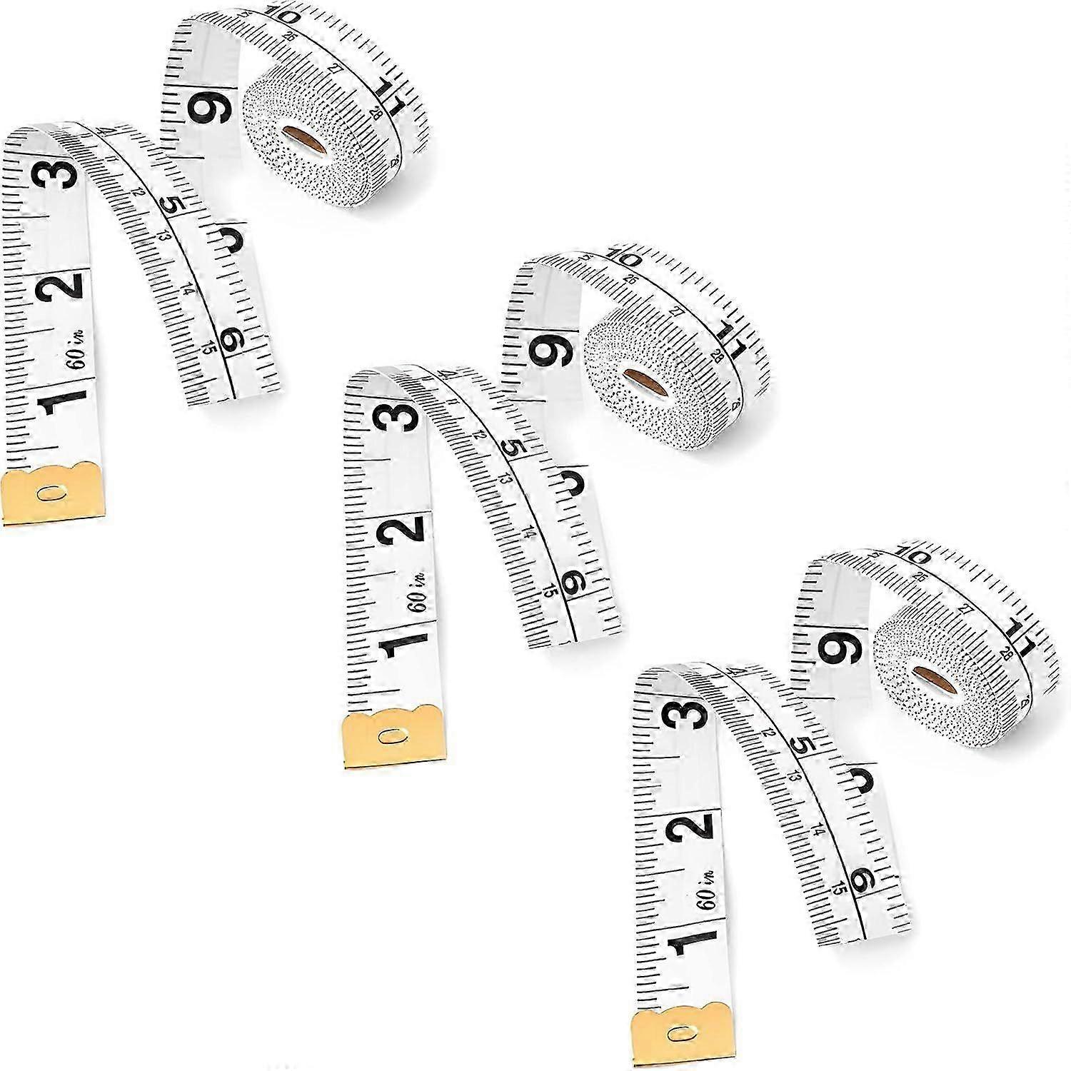 Pack of 3 Dual Sided Measuring Tape Measurement Tape for