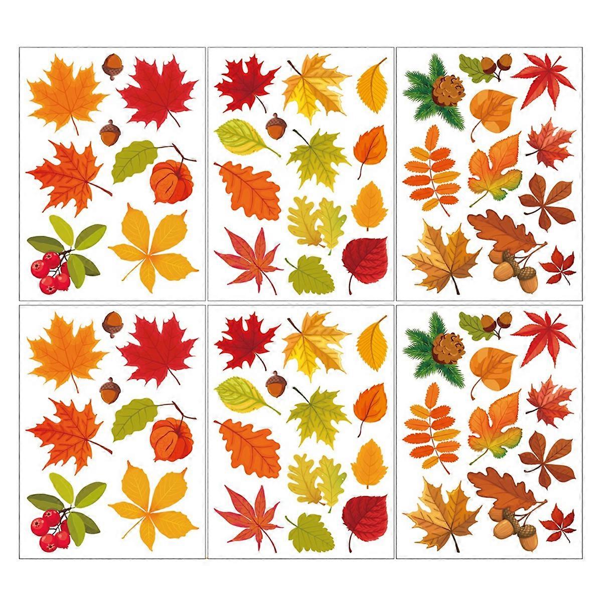 Thanksgiving Fall Leaves Window Clings Window Decals