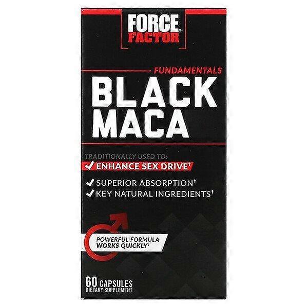 Force Factor, Fundamentals, Black Maca, 60 Capsules