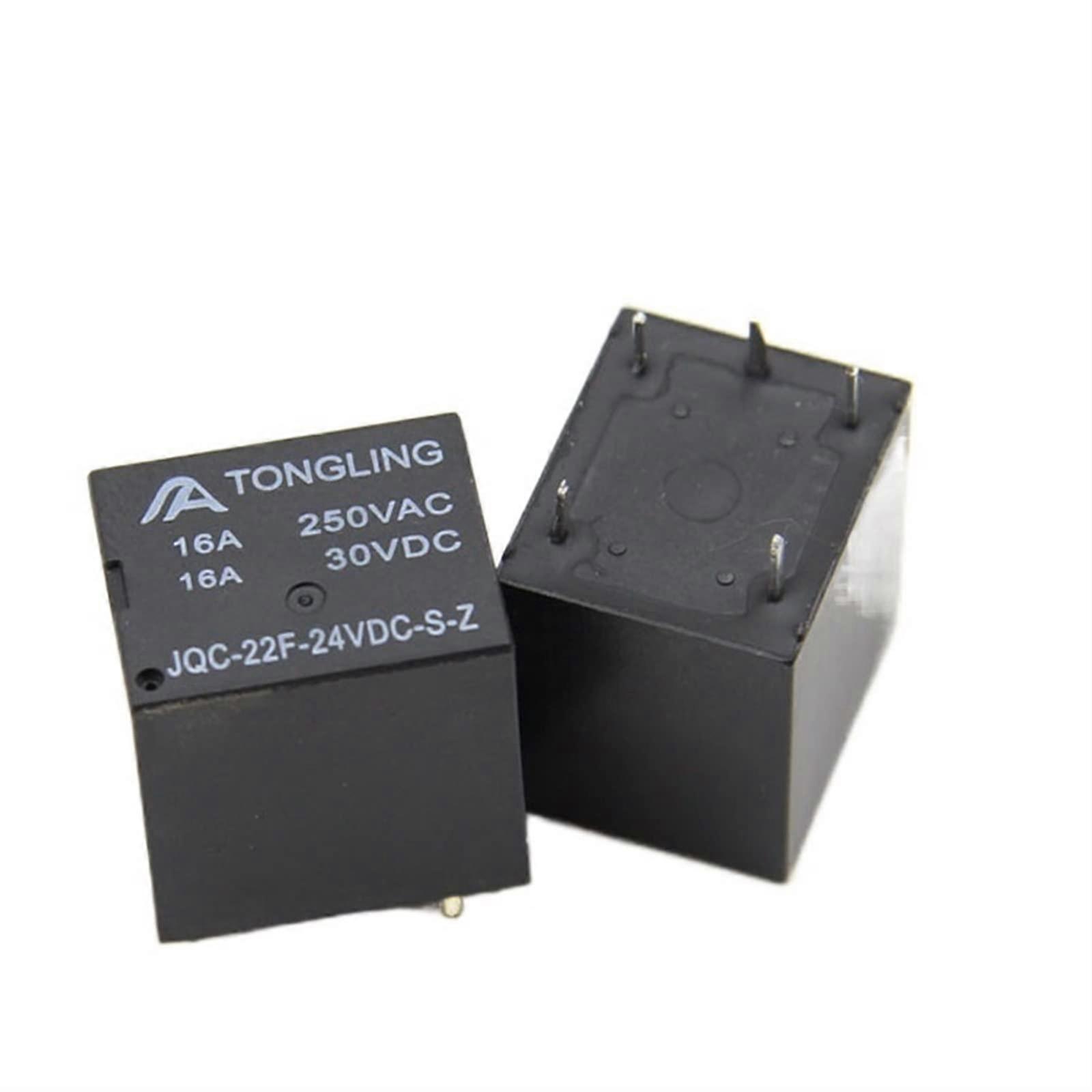 JQC22F 24V 5Pin Small Electromagnetic Relay, 16A, SRU Relay, 2Piece 21F, T70