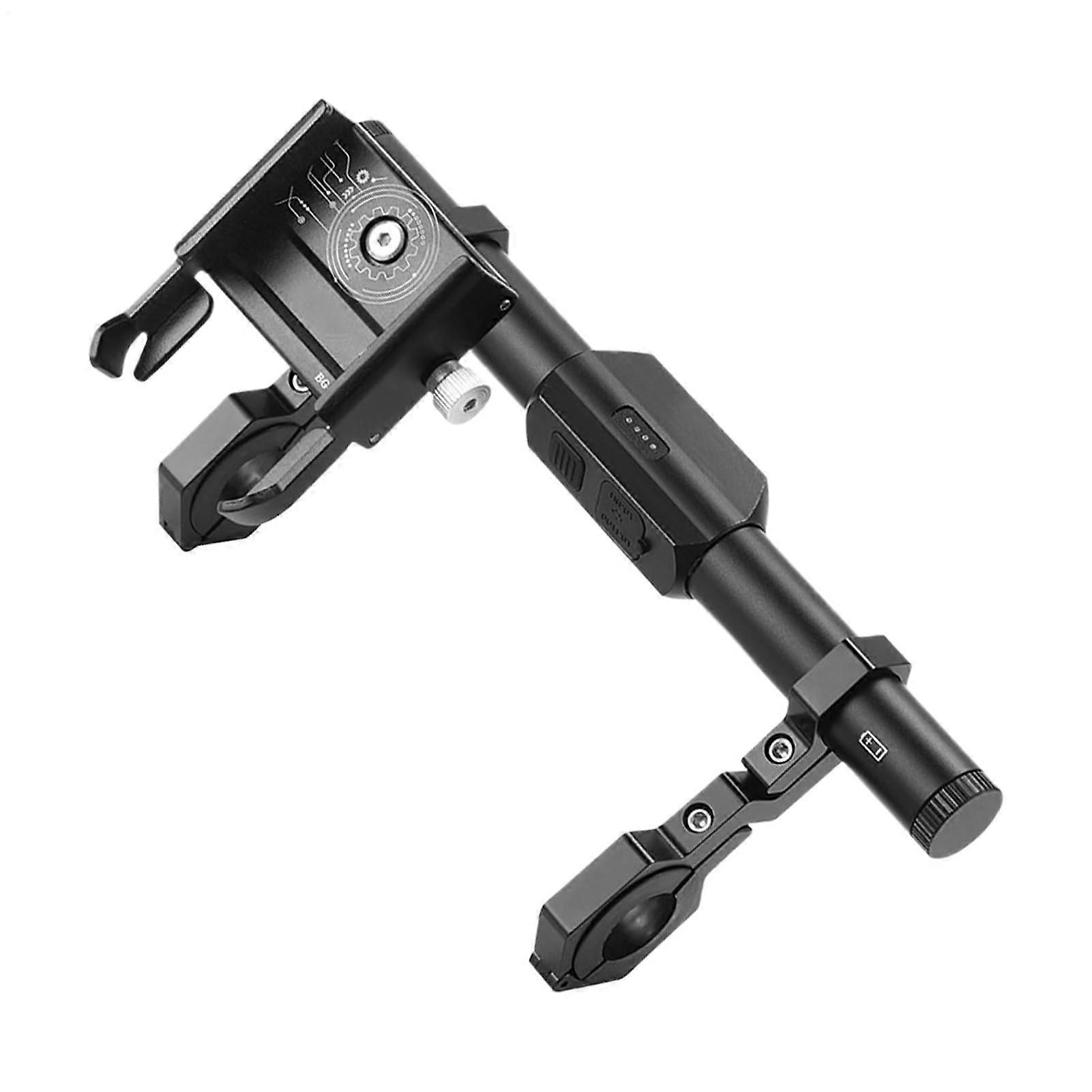 Handlebar Extender For Scooter, Weatherproof Phone Holder Mount, Bright Light, Riding Bracket, Mobile Phone Stand