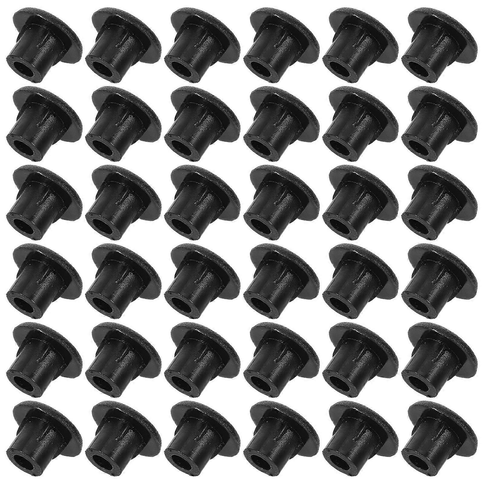 Cache-vis ronds noirs en plastique pour usage domestique, 2 000 pièces