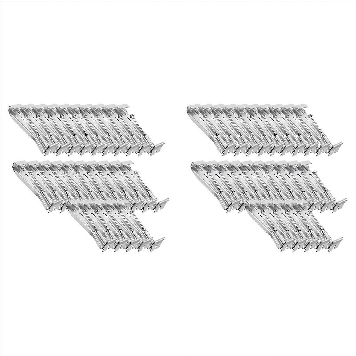 5inch Gutter Hangers, with Pre-Inserted Screw, Aluminum Gutter Brackets for Repairing Sagging Rain G