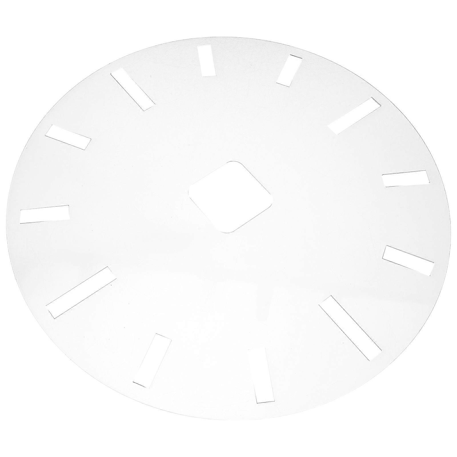 Router Templates Acrylic Clock Template for Woodworking Crafts Transparent Material with Dial Markings 1Pcs