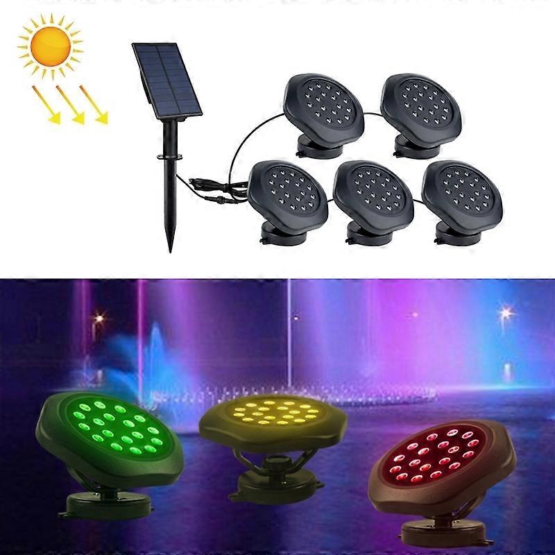 Solar RGB Underwater Spotlight,Specification: 5 in 1 5 in 1
