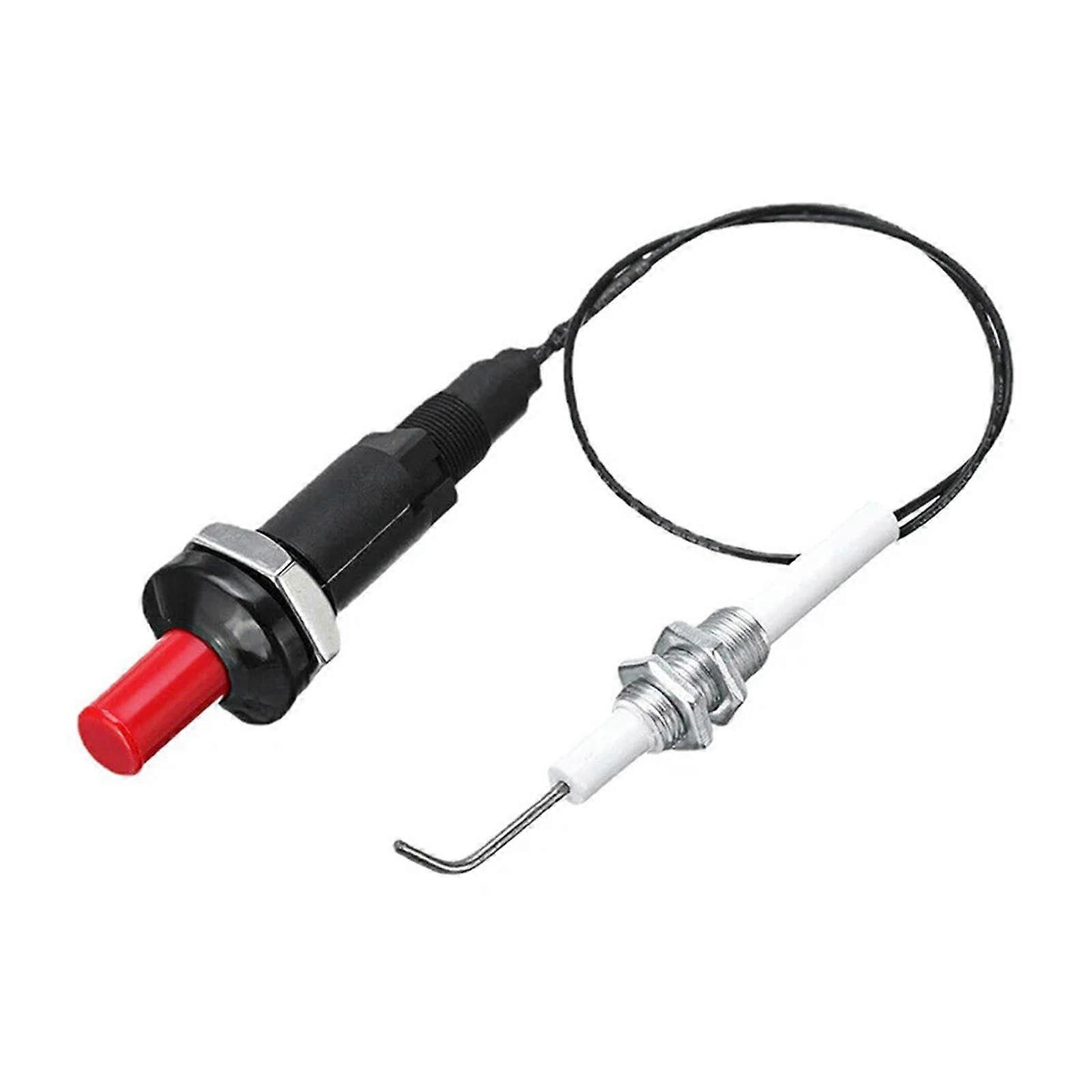 Push Button Ceramic Piezo Igniter 30cm Wire Length With Ceramic Electrode For Cooking Outdoor Camping Barbecue