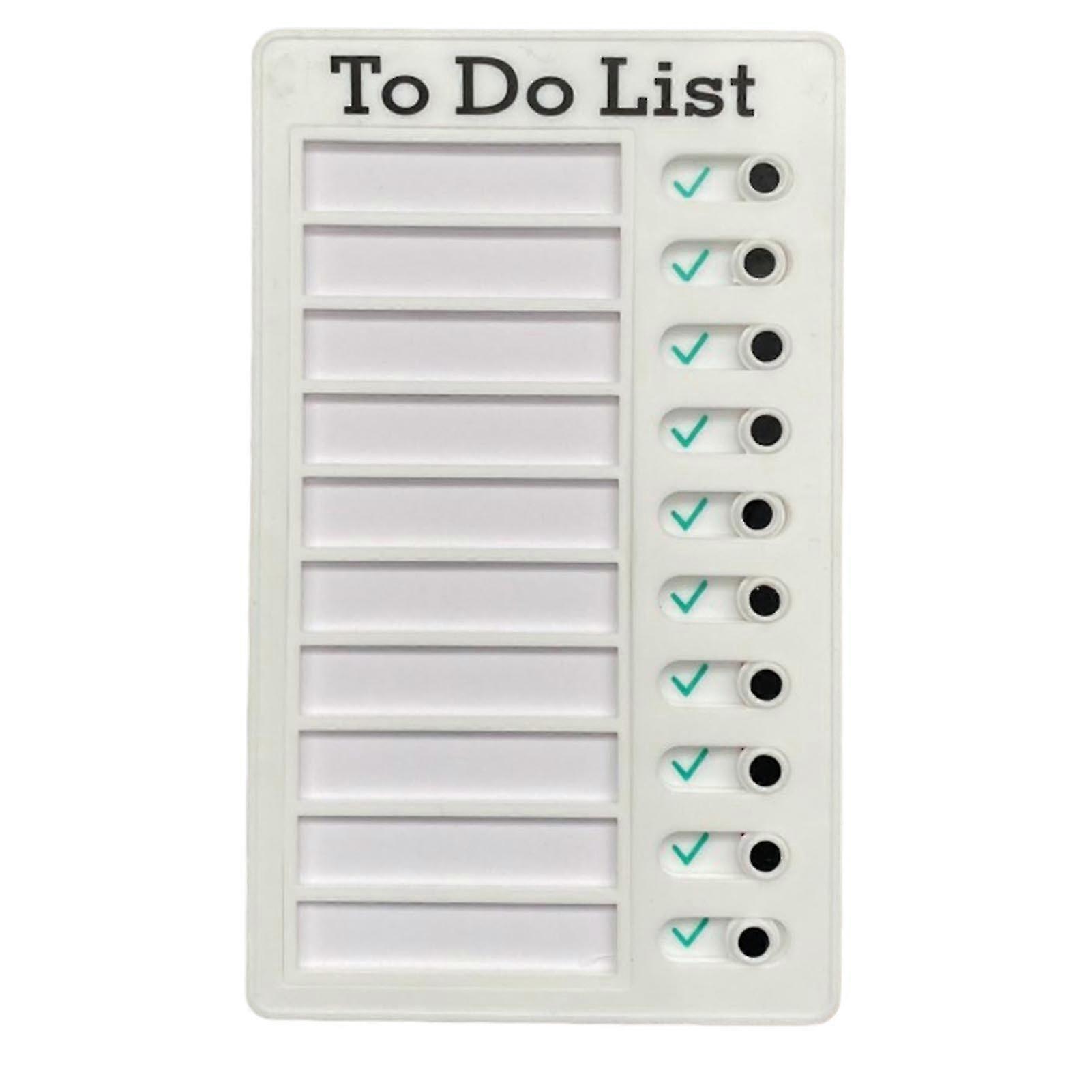 2025 Kids Chore Chart Plastic Checklist Board Detachable Message Board Daily to Do List RV Checklist for Kids Multiple Kids