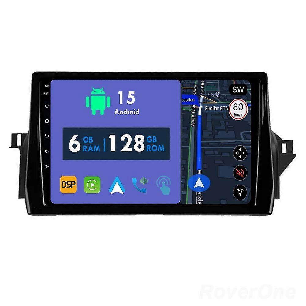 Car Radio 6G+128G CarPlay GPS Navigation Head Unit for Toyota Camry 8 XV70 2020 - 2023 Android Auto Bluetooth Stereo Touch Screen