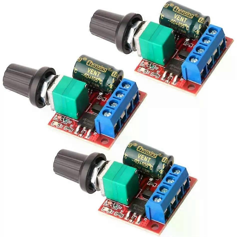 3pcs Mini DC Motor PWM Speed Controller DC 5V-35V 5A Speed Adjustable Switch Module 6V 12V 24V Variable Voltage Regulator