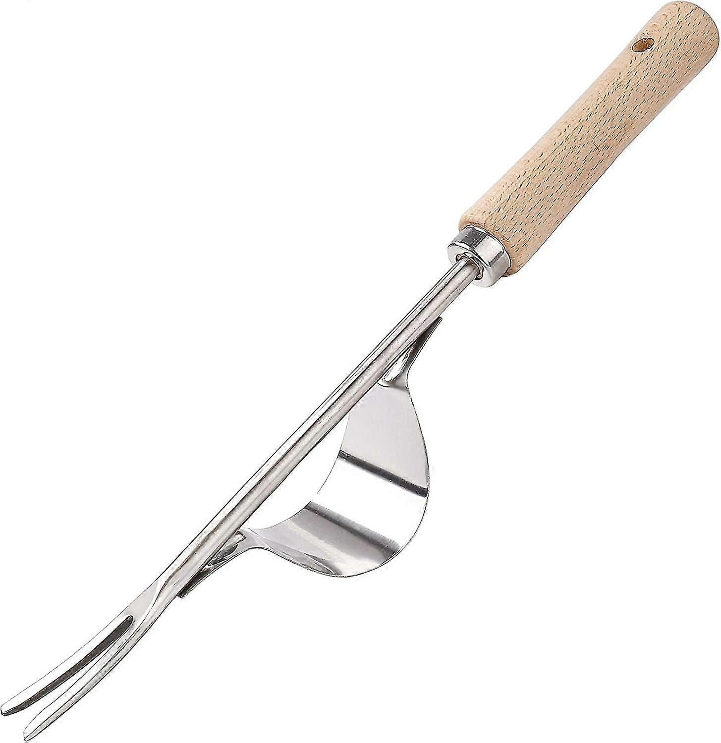 Garden Manual Weeder Stainless Steel Weeding Tool With Wooden Handle Garden Tool For Weeding Your Garden