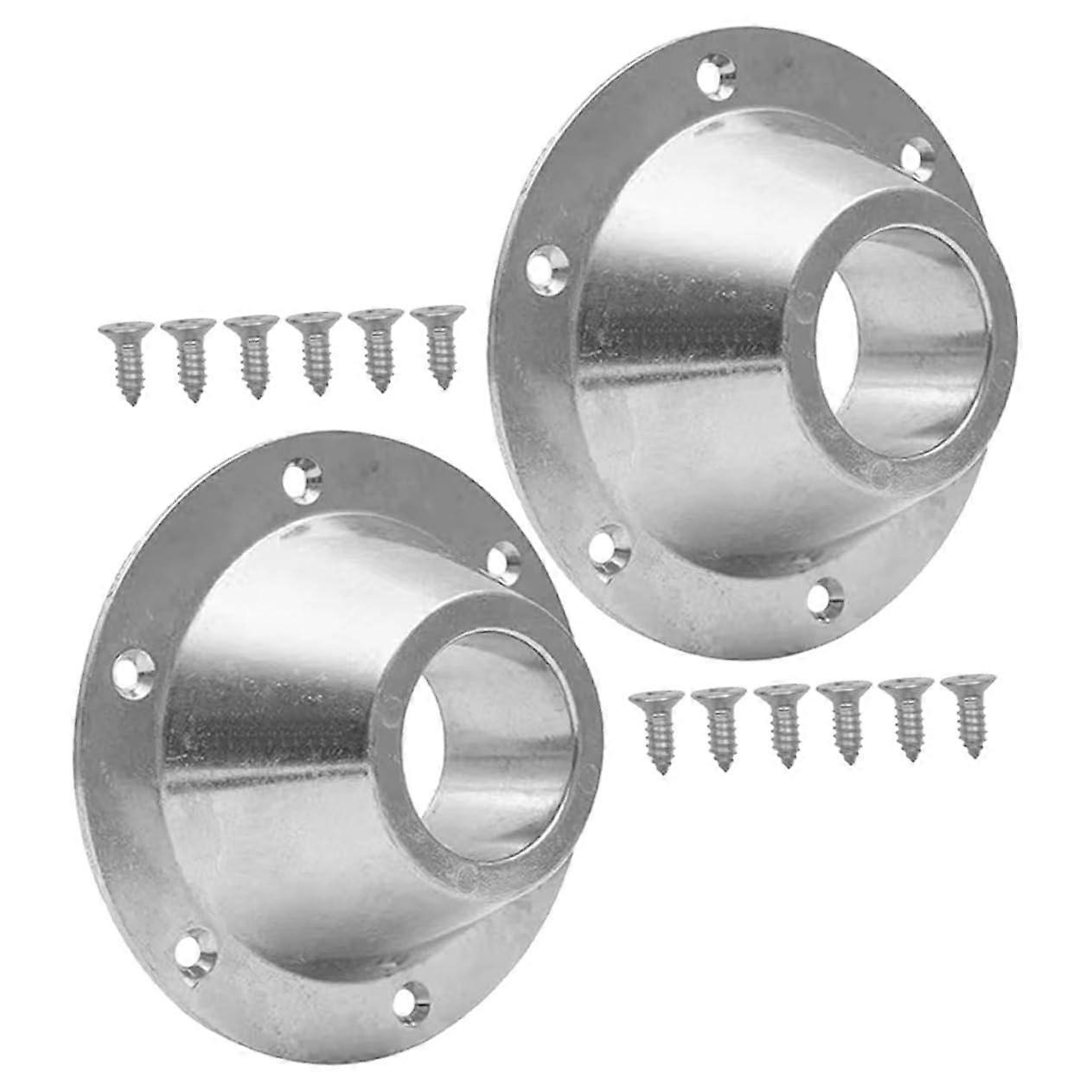 Aluminum RV Table Base Mounts 2 Sets Camper Table Flange Floor Mounts Corrosion Resistant Flush Install Campervan Boat