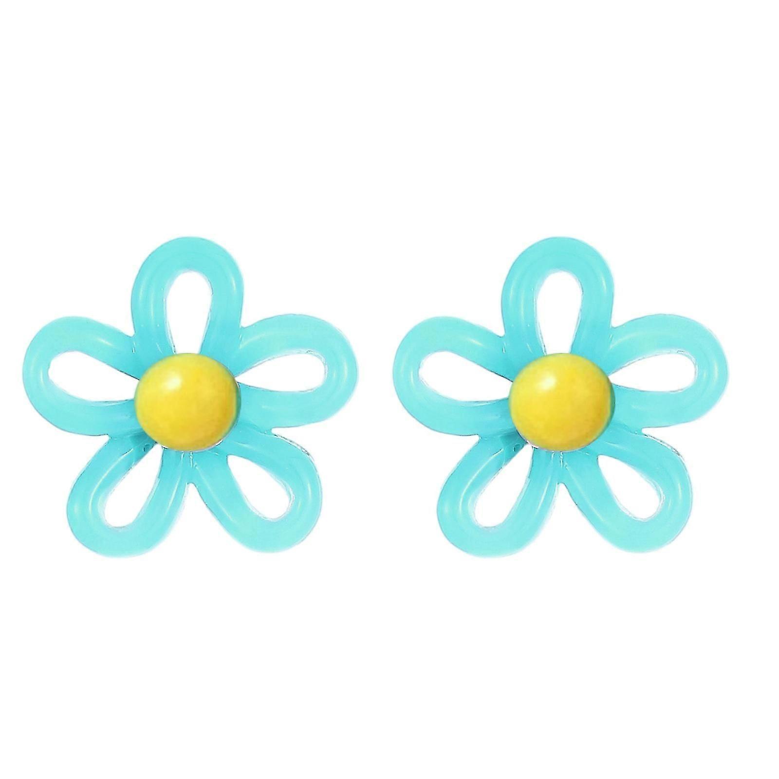 Acrylic Flower Geometric Stud Earrings for Women's