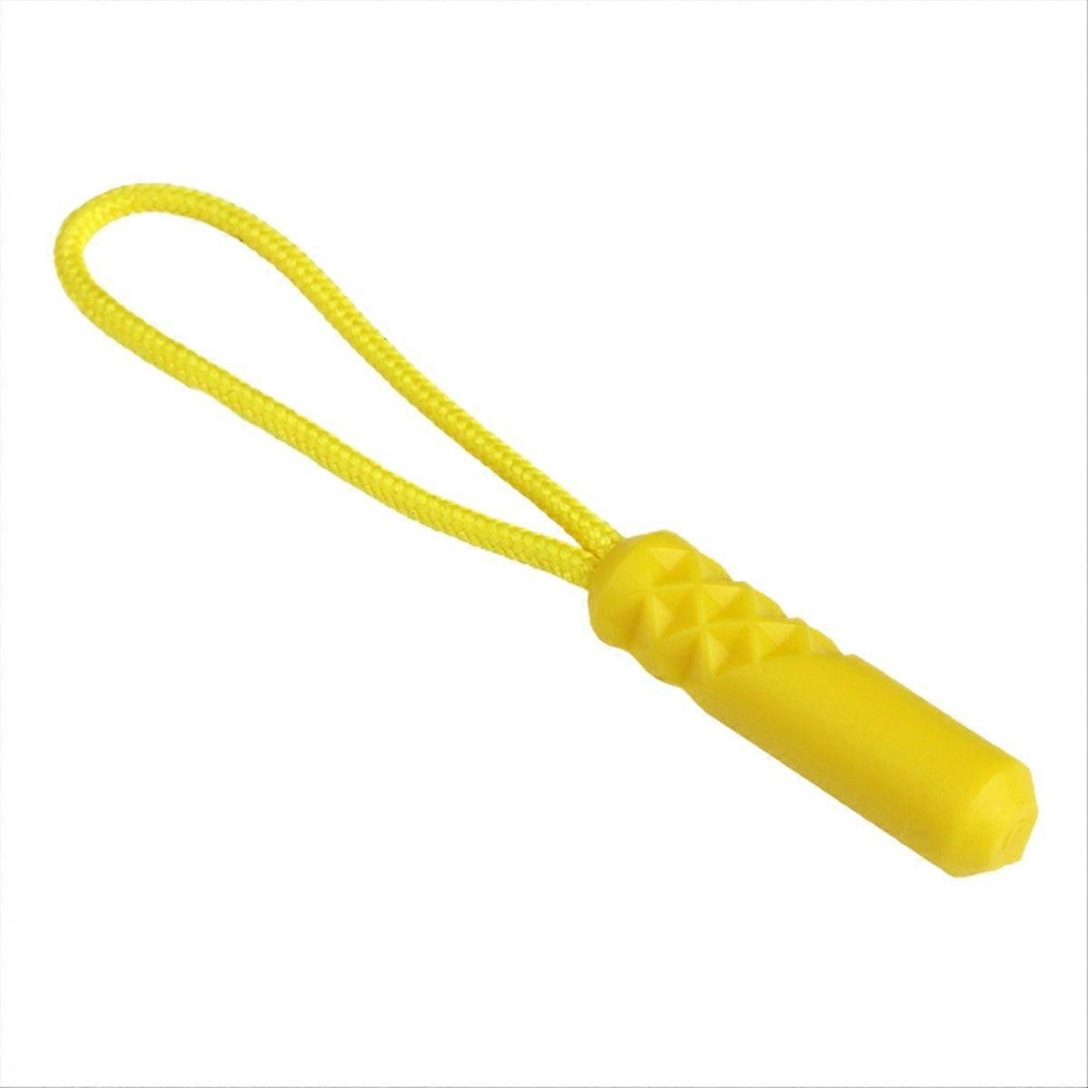 Plastic zipper puller, plastic puller, yellow