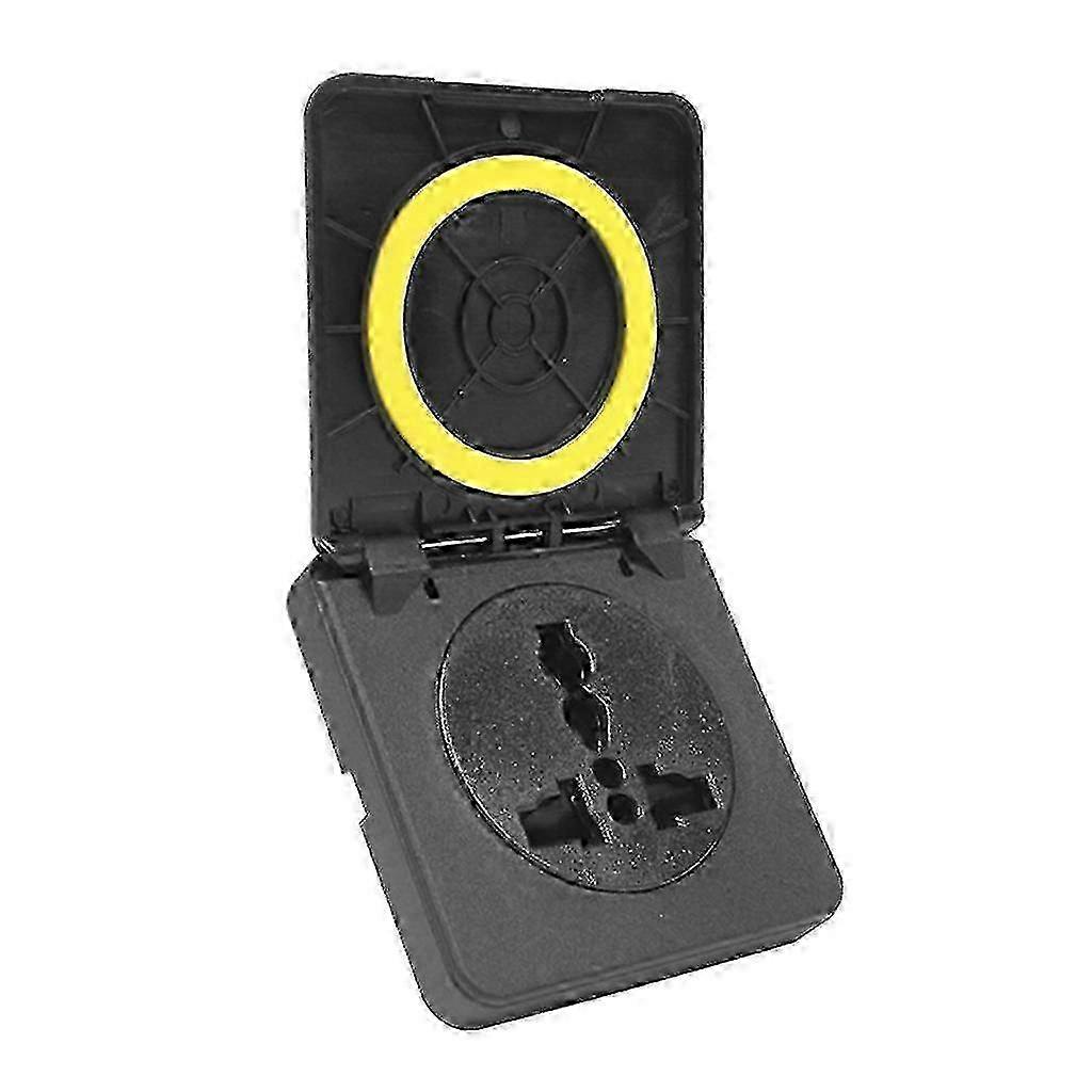 Wall Socket with Flip Cover for RV Motorhomes - 10A Power Inlet & 250V Electrical Socket