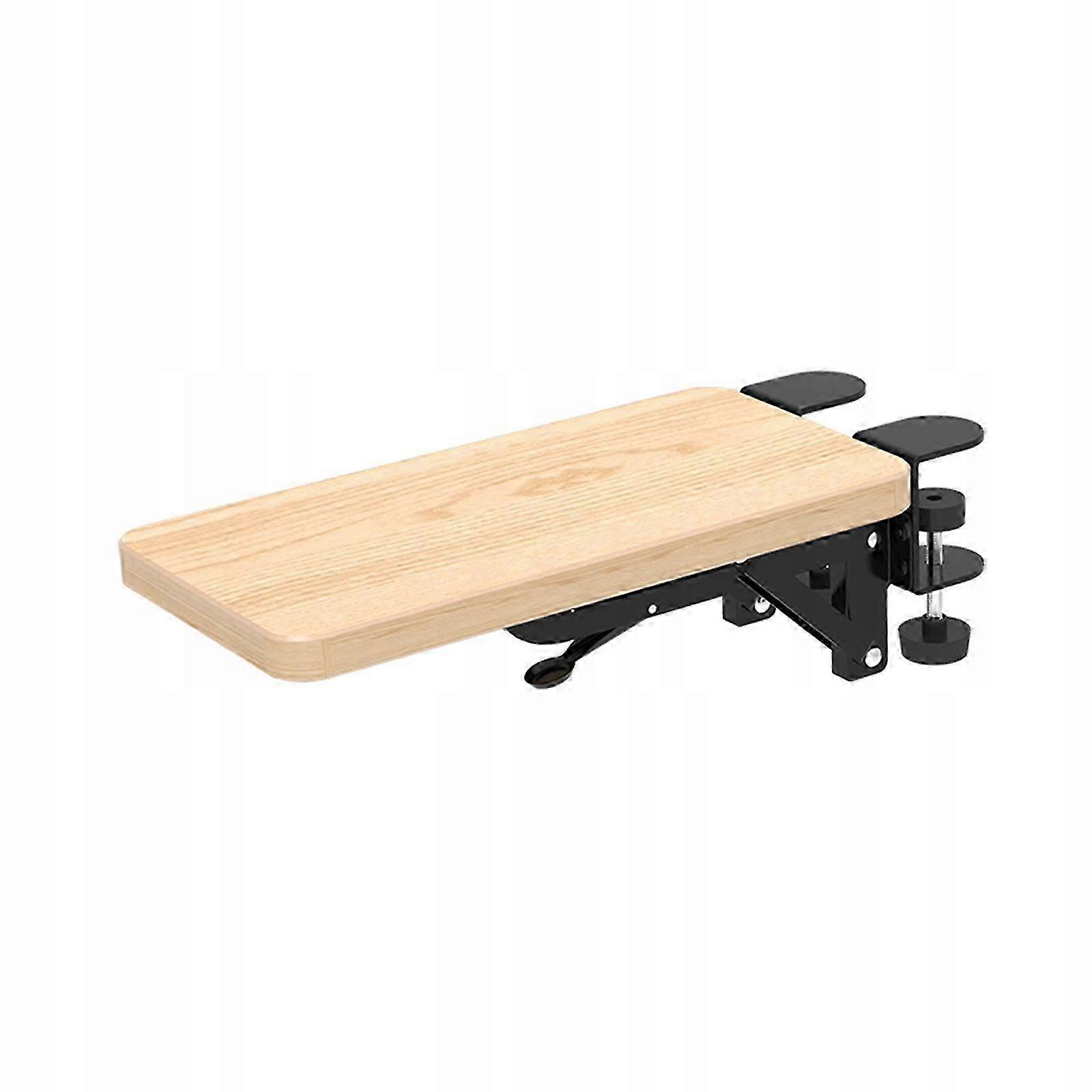 Computer Arm Bracket Foldable No Need To Punch Holes Computer Light Brown