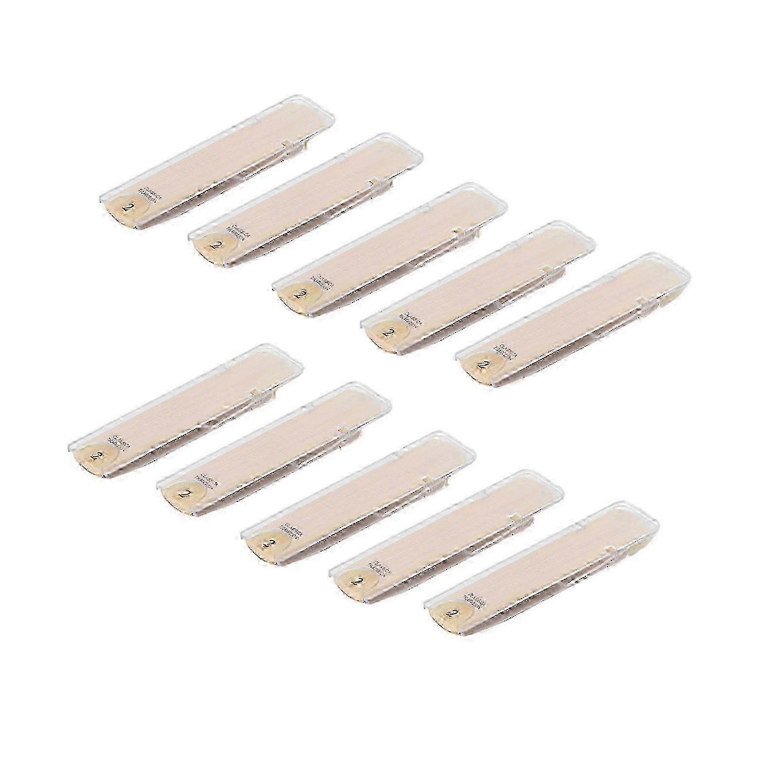10pcs Clarinet Reeds Supplies, Saxophone Reeds Compact Size Practice Tool Traditional Reeds For Clarinet Beginner