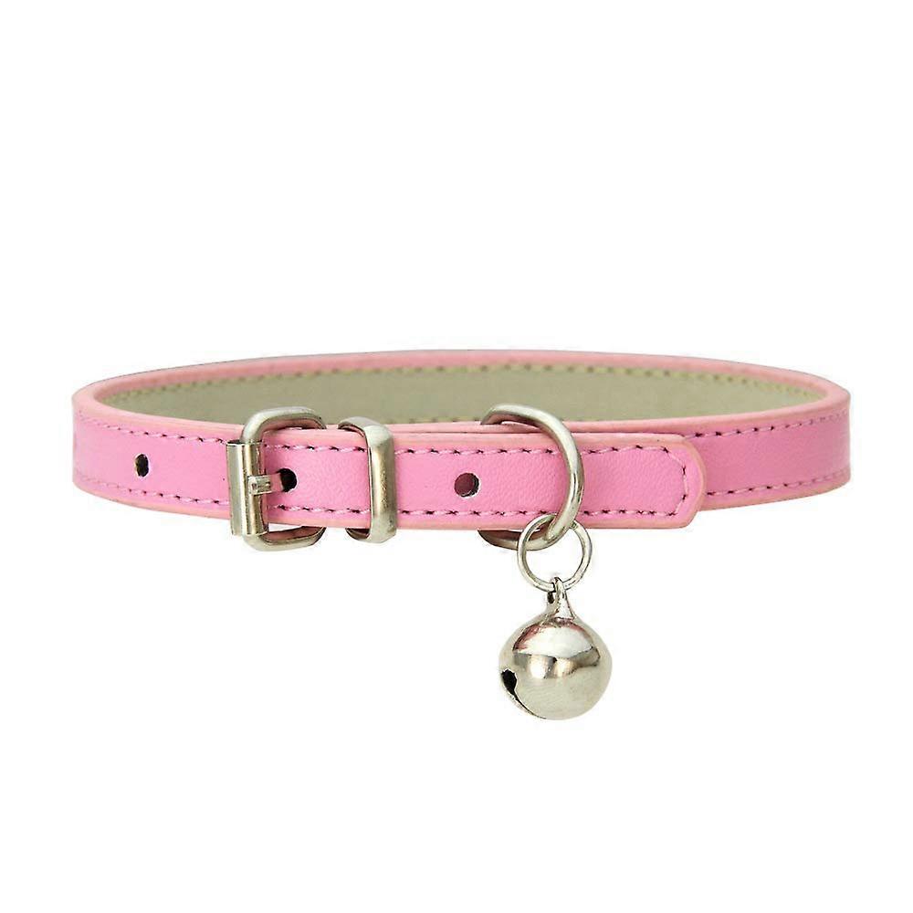 Soft Cat Collar With Bell For Small Cats XS Pink